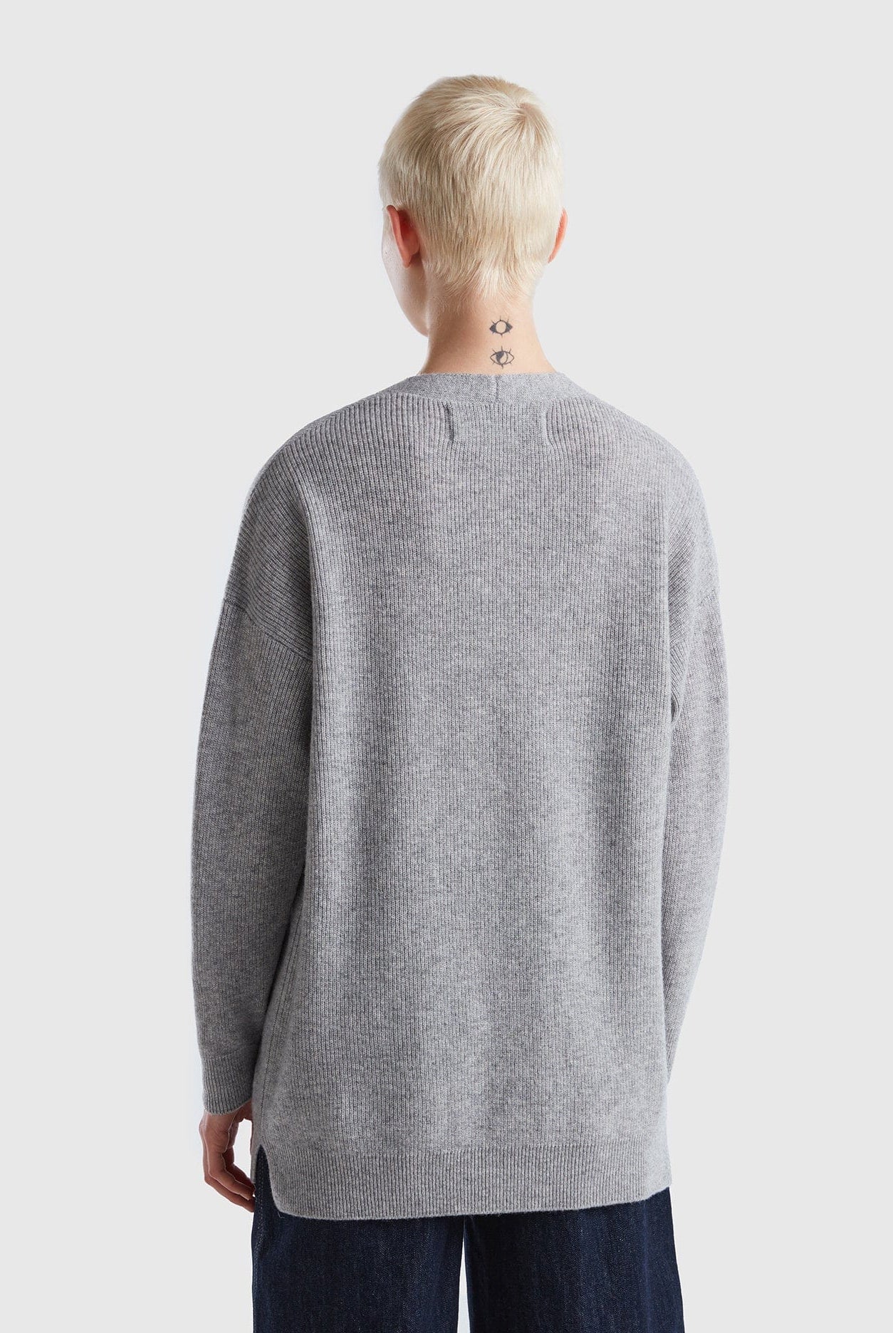 يونايتد كولورز اوف بينيتون كارديجان فضفاض من مزيج الصوف