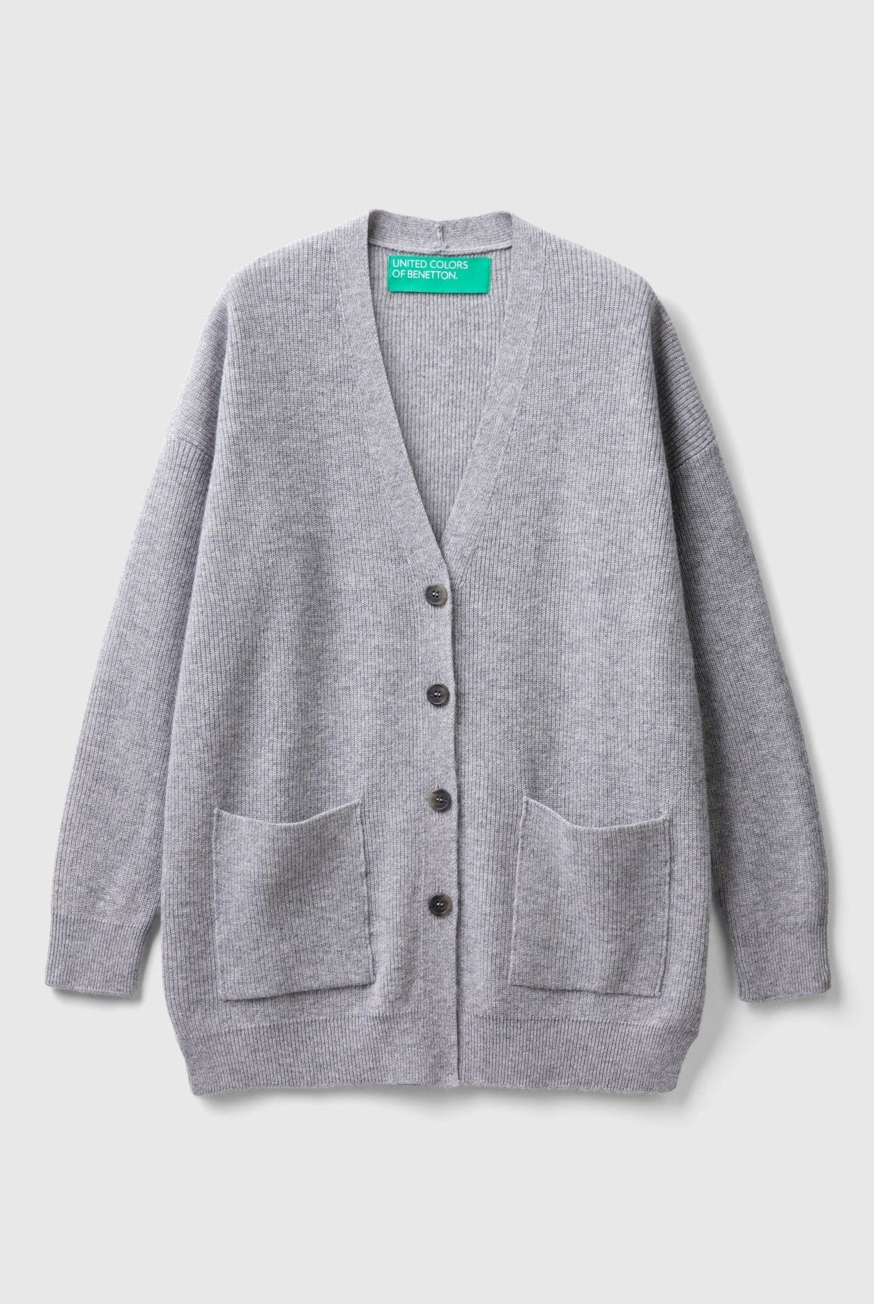 يونايتد كولورز اوف بينيتون كارديجان فضفاض من مزيج الصوف