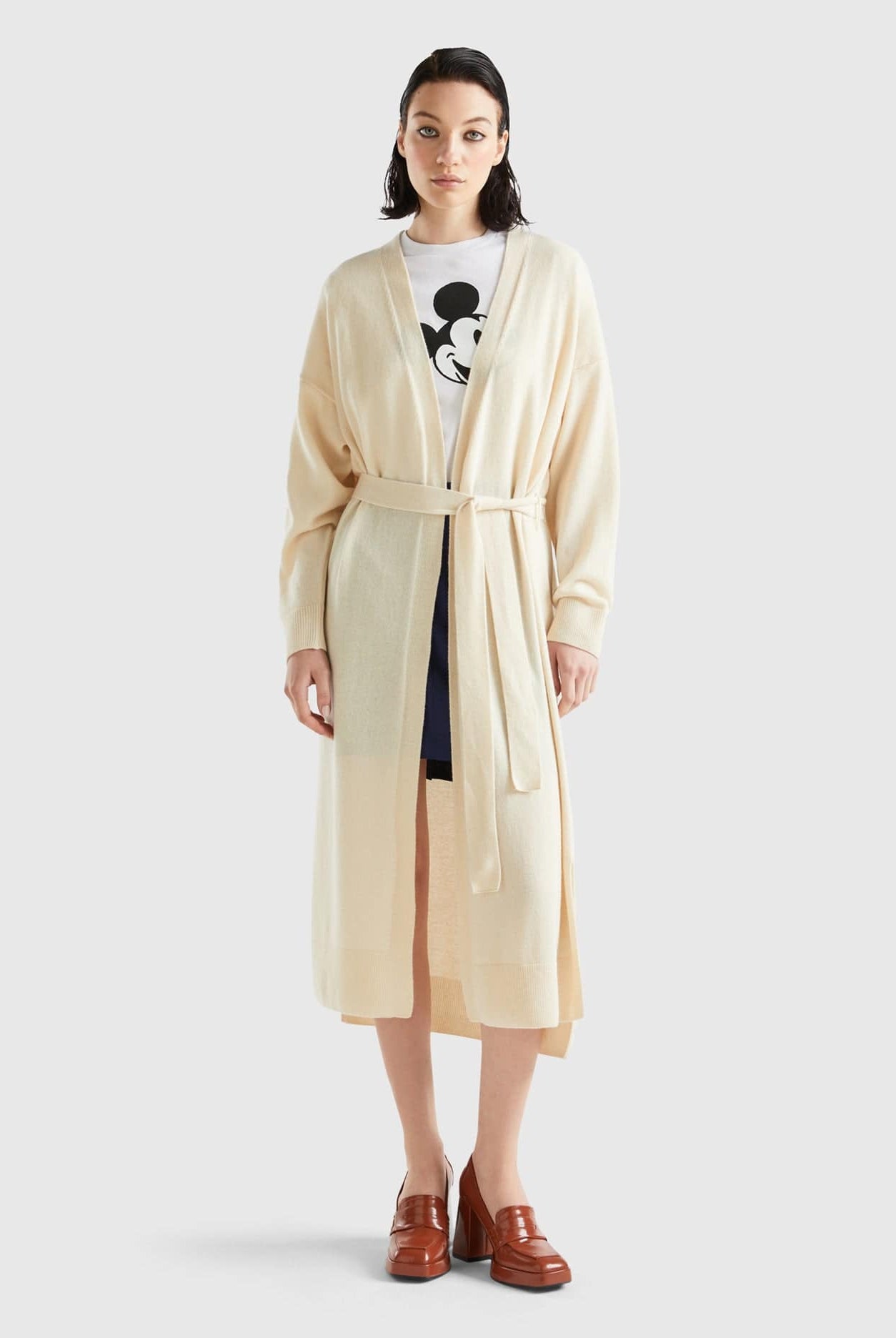 يونايتد كولورز اوف بينيتون كارديجان متوسط الطول مع حزام