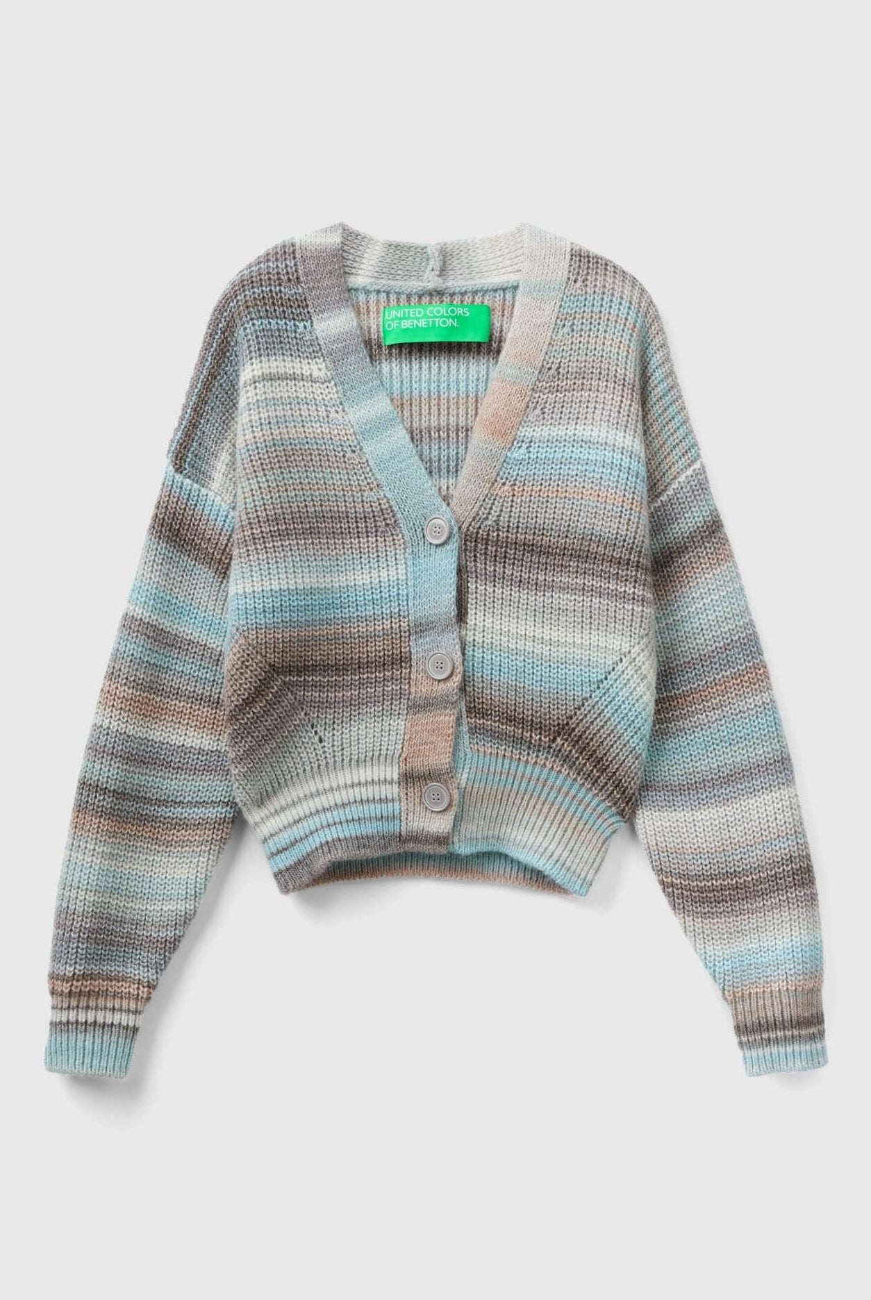 يونايتد كولورز اوف بينيتون كارديجان ملون من مزيج الصوف نسائي