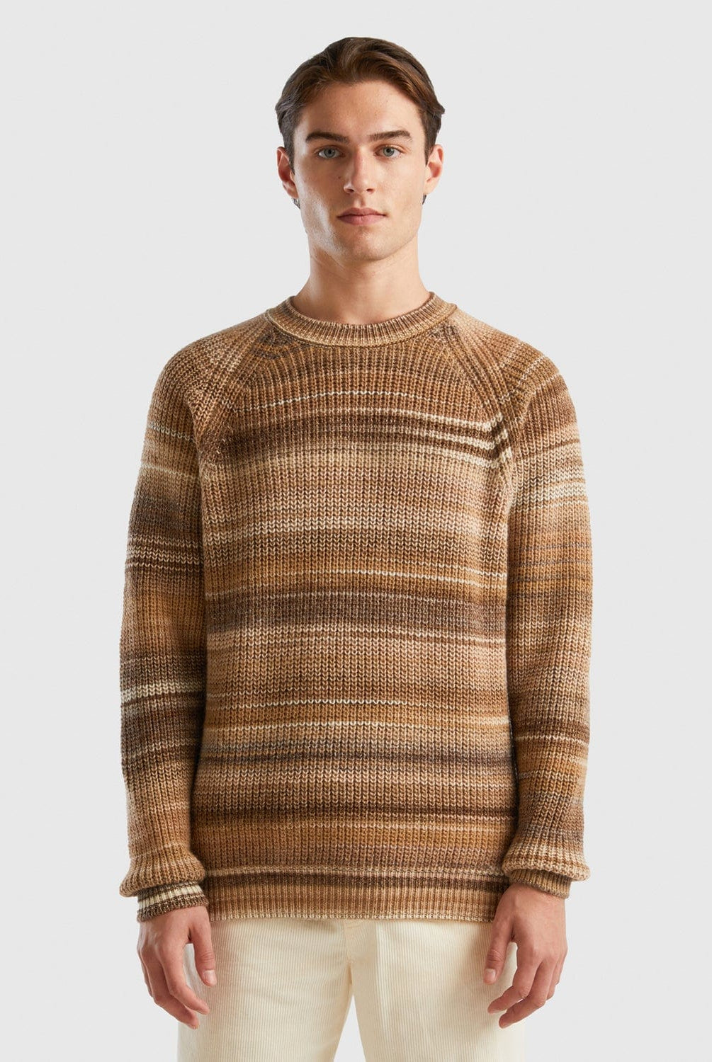 يونايتد كولورز اوف بينيتون بلوفر بأكمام صوف رجالي