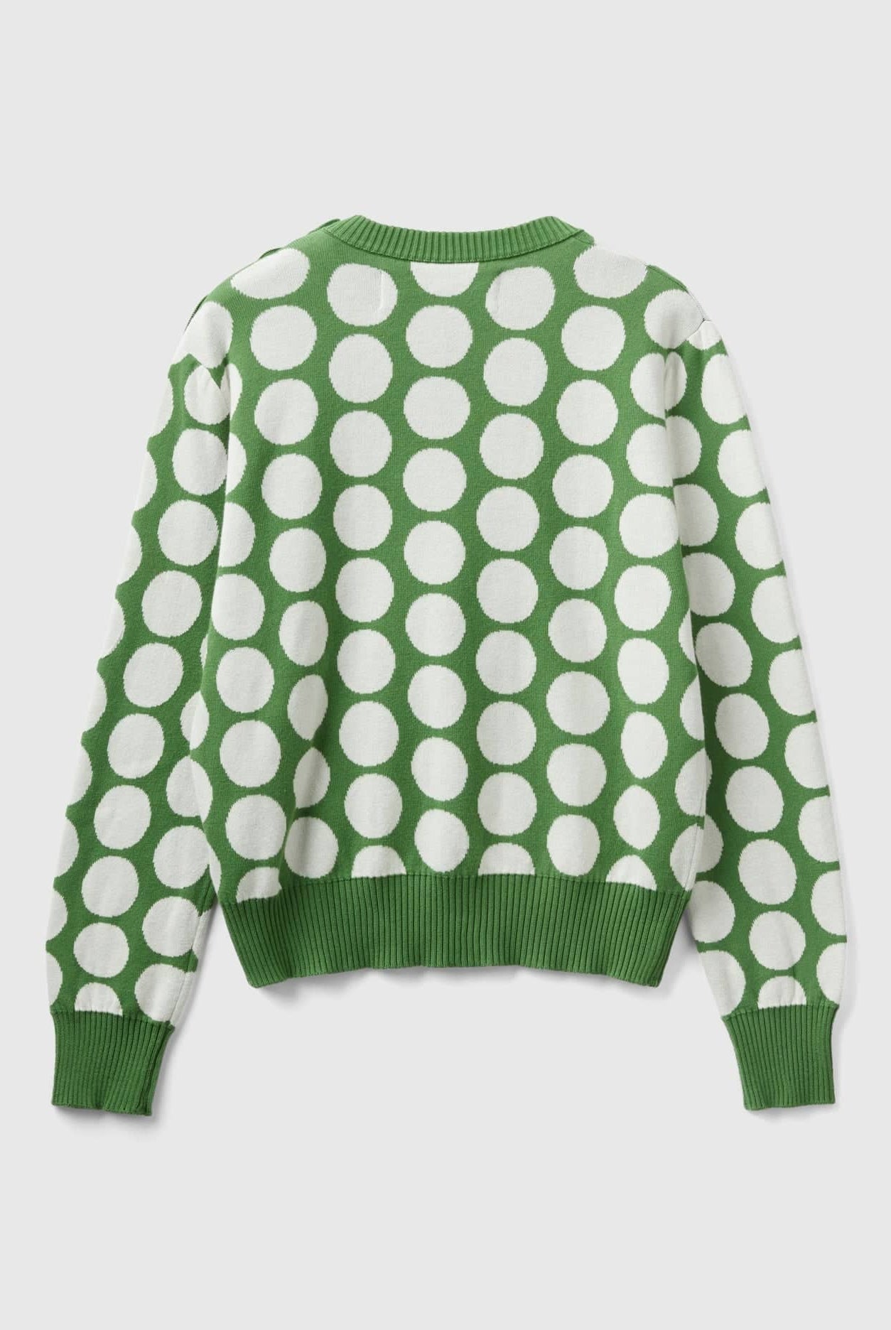 يونايتد كولورز اوف بينيتون سويتر ملون بنقوش نقاط في قطن تريكو