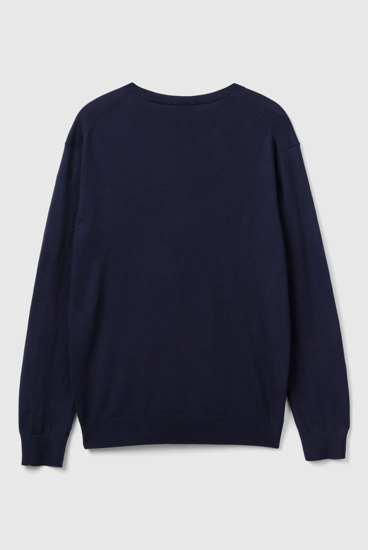 يونايتد كولورز اوف بينيتون بلوفر برقبة دائرية من خليط القطن الخفيف رجالي