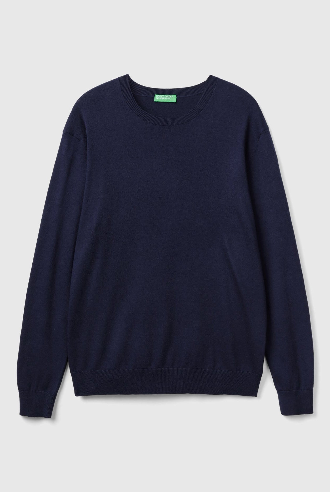 يونايتد كولورز اوف بينيتون بلوفر برقبة دائرية من خليط القطن الخفيف رجالي