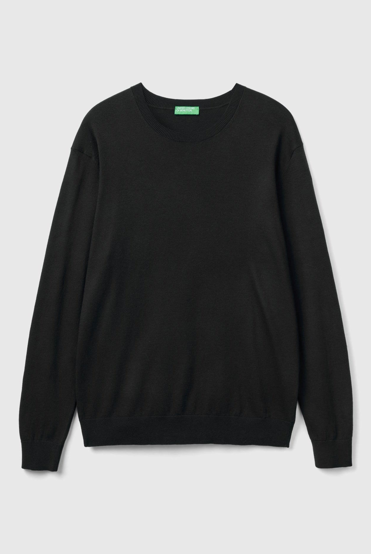 يونايتد كولورز اوف بينيتون بلوفر برقبة دائرية من خليط القطن الخفيف رجالي