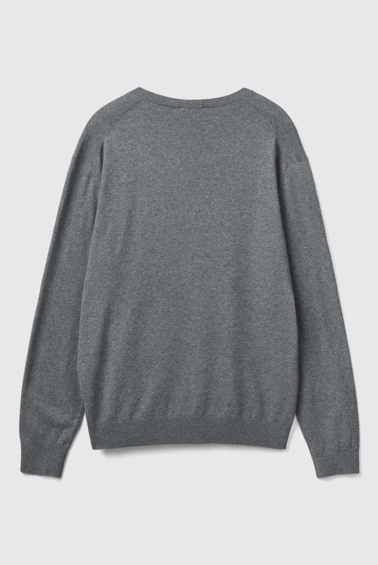 يونايتد كولورز اوف بينيتون بلوفر برقبة دائرية من خليط القطن الخفيف رجالي