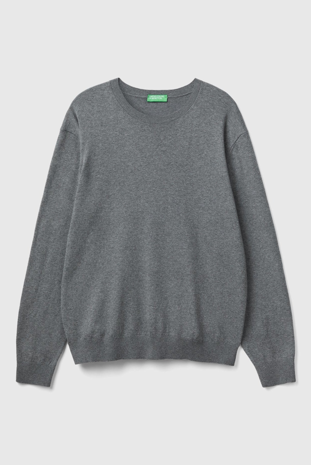 يونايتد كولورز اوف بينيتون بلوفر برقبة دائرية من خليط القطن الخفيف رجالي