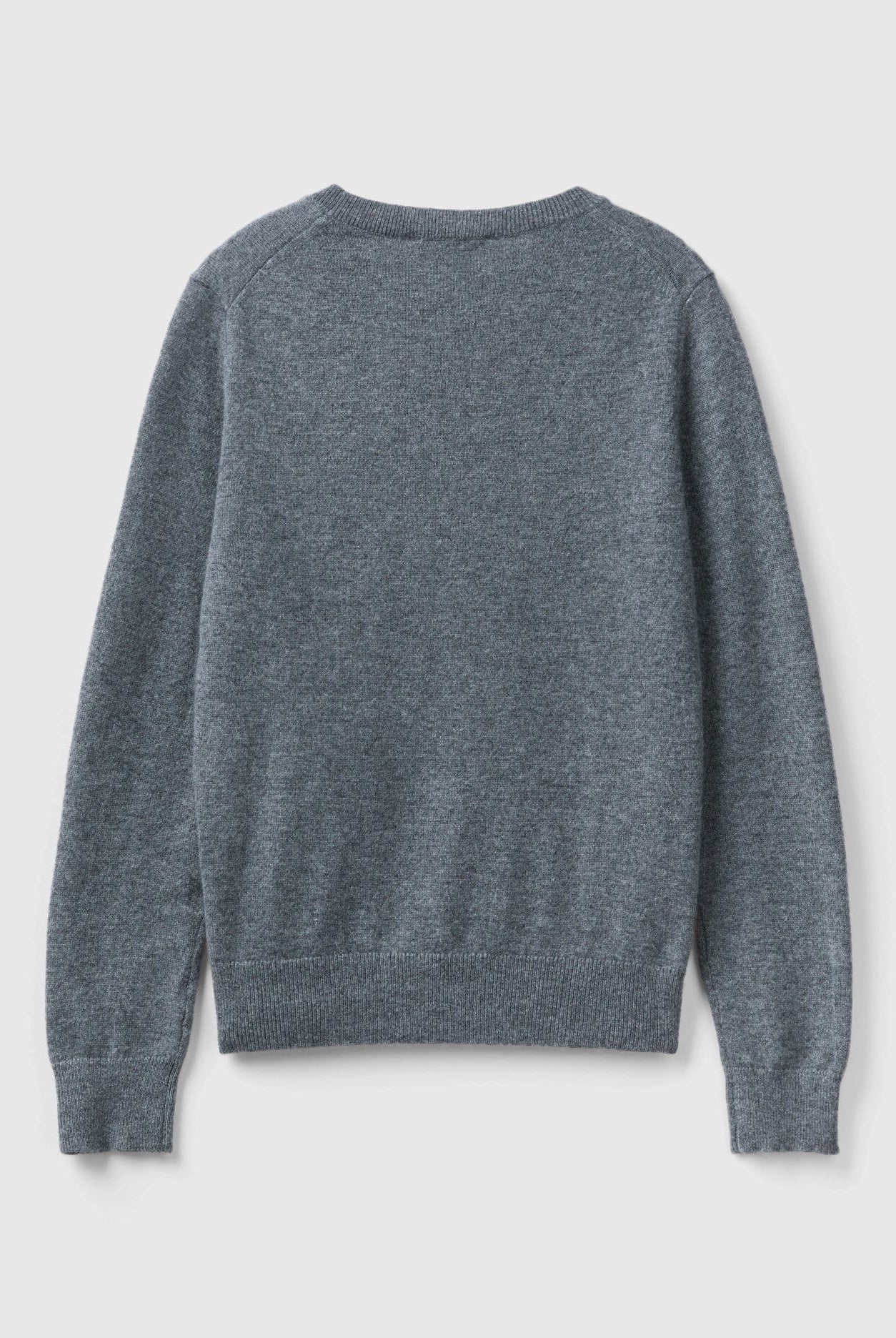 يونايتد كولورز اوف بينيتون بلوفر رمادي داكن من الكشمير الخالص نسائي