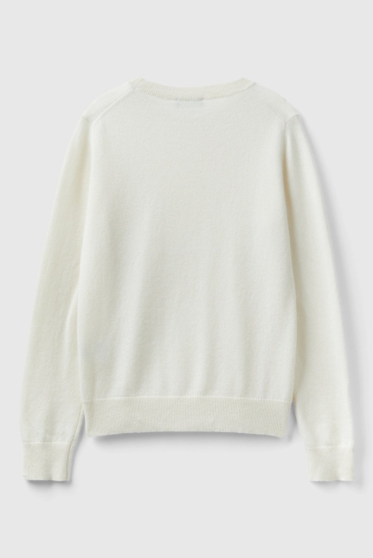 يونايتد كولورز اوف بينيتون بلوفر رمادي داكن من الكشمير الخالص نسائي