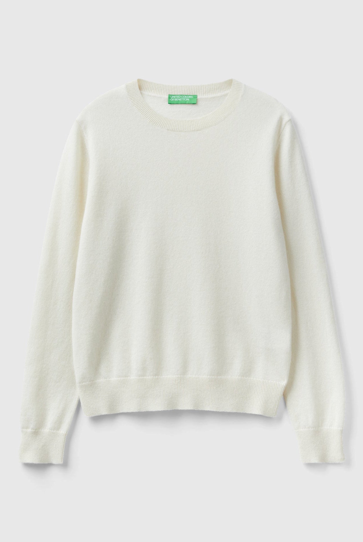 يونايتد كولورز اوف بينيتون بلوفر رمادي داكن من الكشمير الخالص نسائي