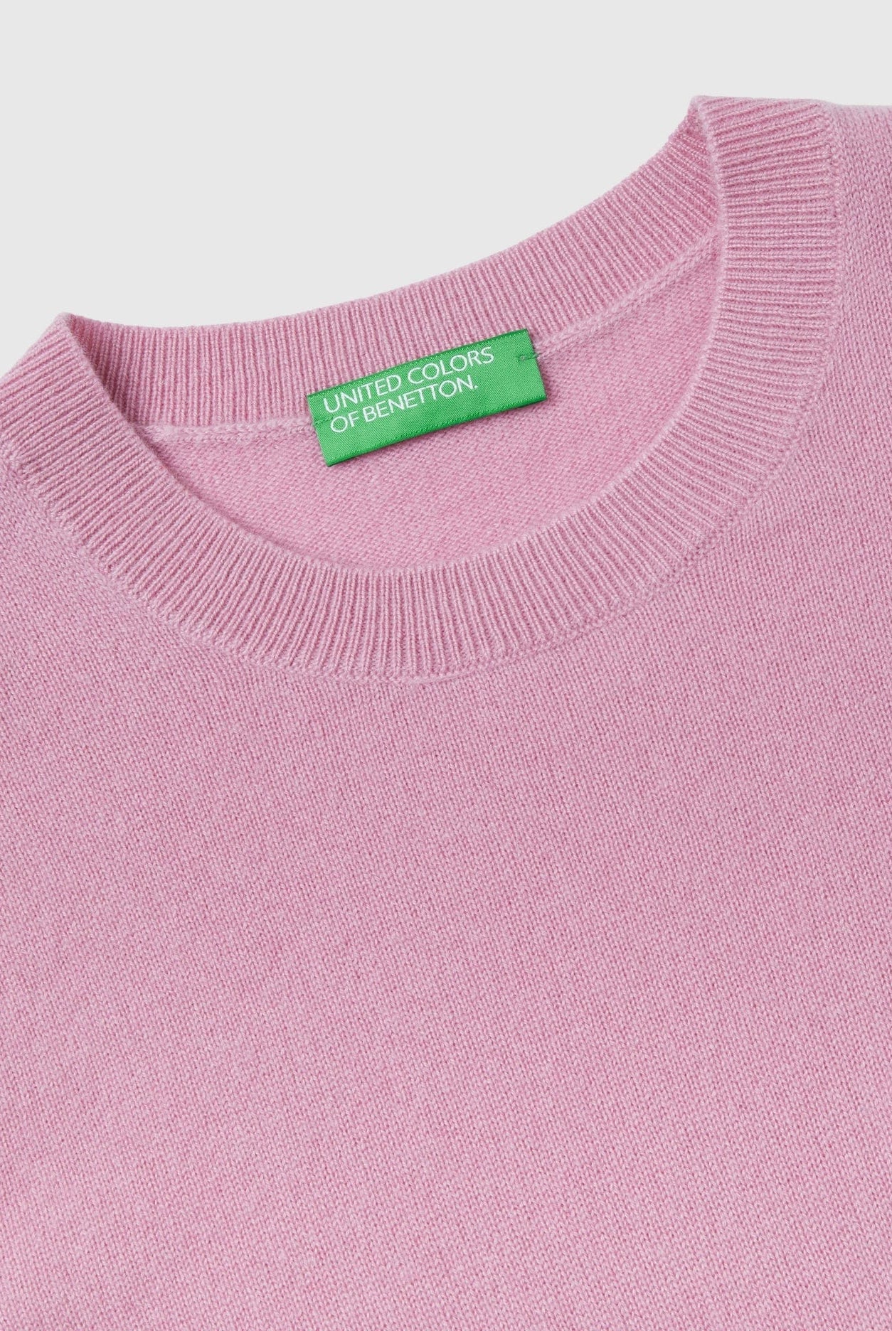 يونايتد كولورز اوف بينيتون بلوفر رمادي داكن من الكشمير الخالص نسائي