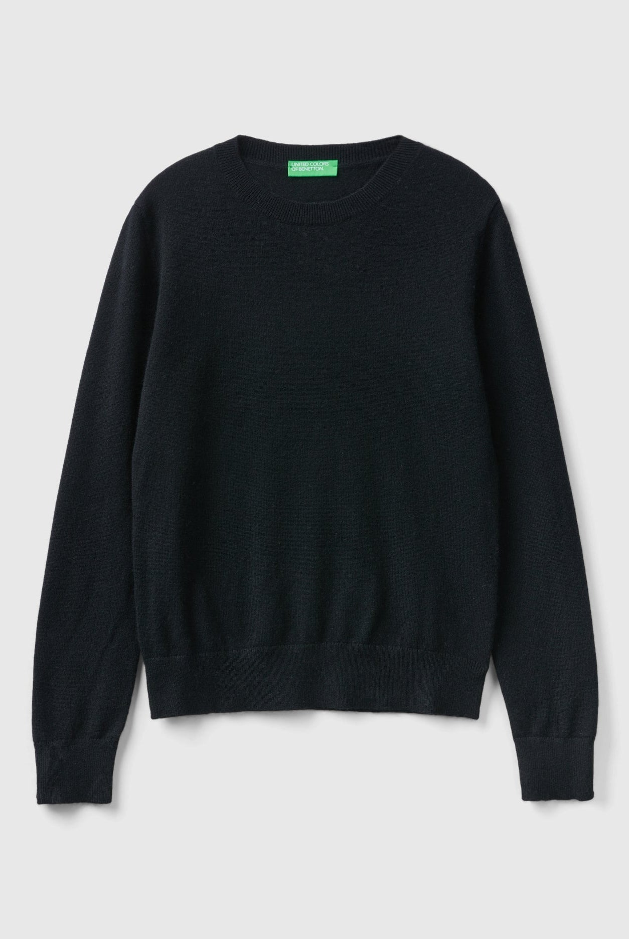 يونايتد كولورز اوف بينيتون بلوفر رمادي داكن من الكشمير الخالص نسائي