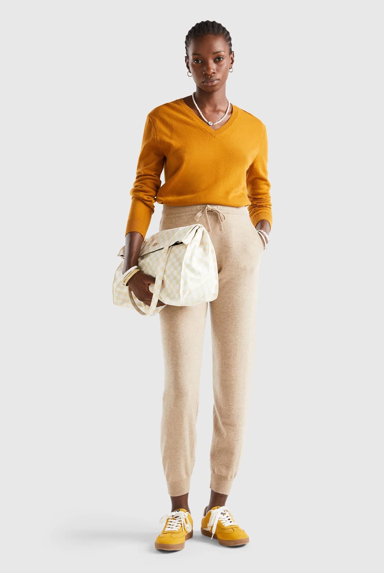 يونايتد كولورز اوف بينيتون بنطلون رياضي من الكشمير الخالص