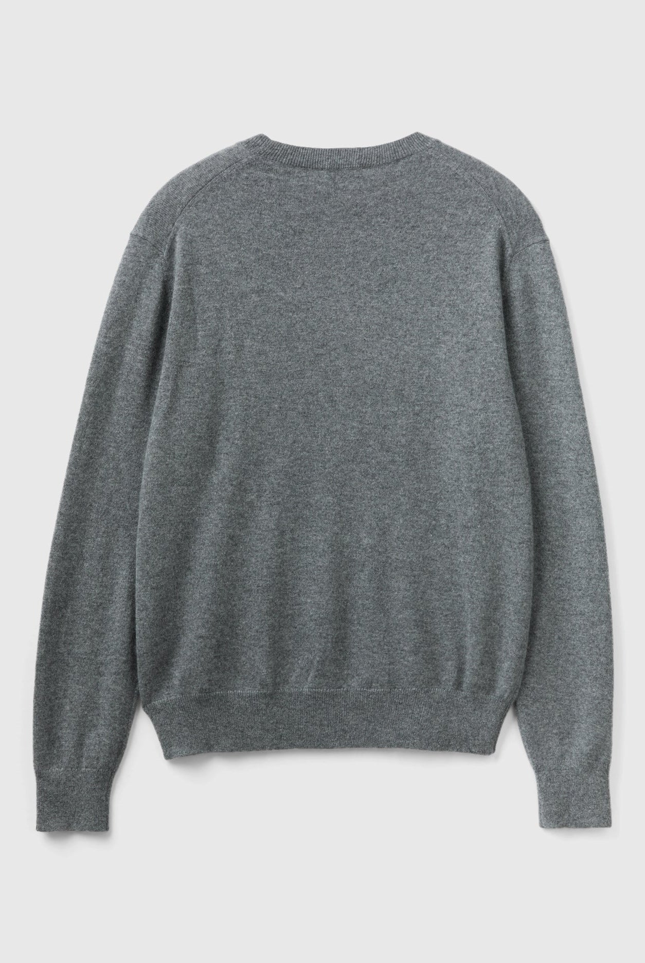 يونايتد كولورز اوف بينيتون بلوفر رمادي داكن من الكشمير الخالص