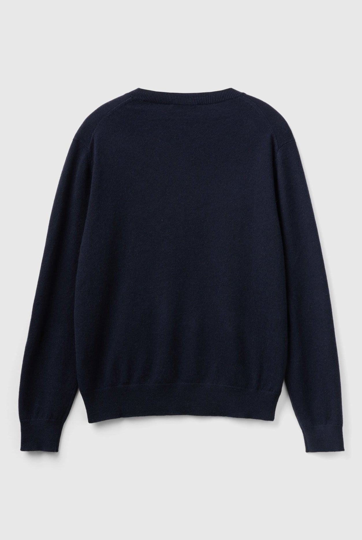 يونايتد كولورز اوف بينيتون بلوفر رمادي داكن من الكشمير الخالص