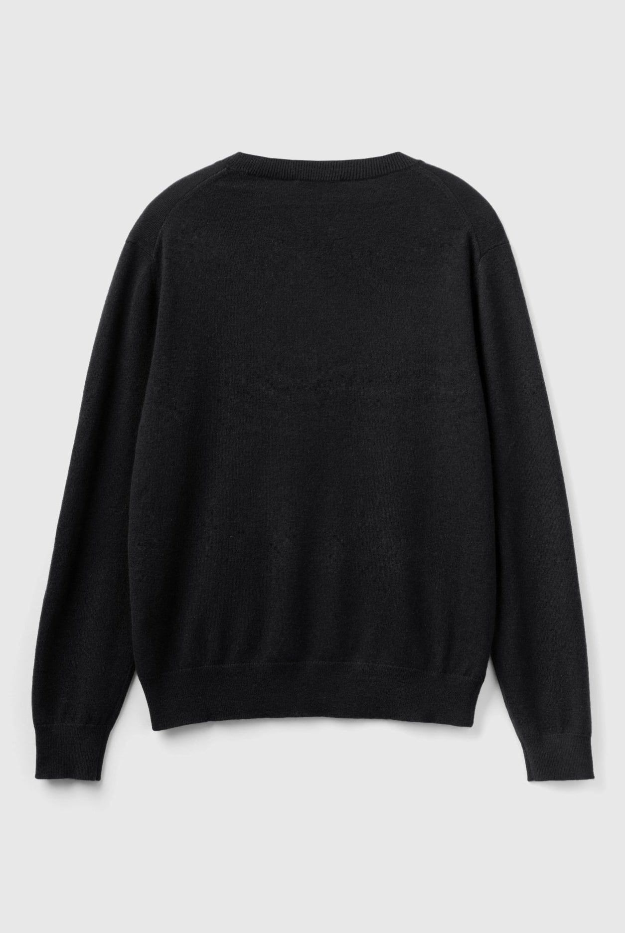 يونايتد كولورز اوف بينيتون بلوفر رمادي داكن من الكشمير الخالص