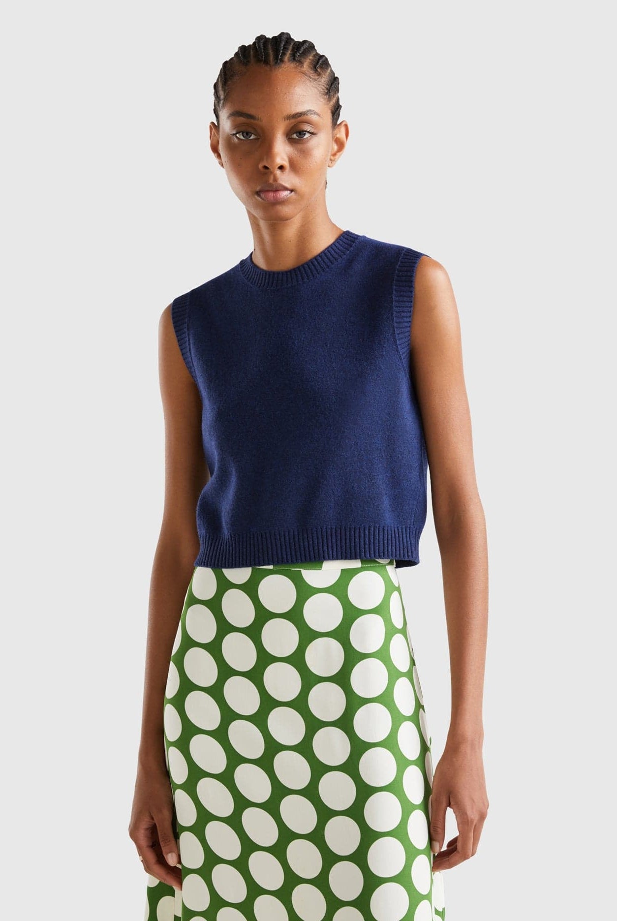 يونايتد كولورز اوف بينيتون سترة قصيرة من مزيج الكشمير