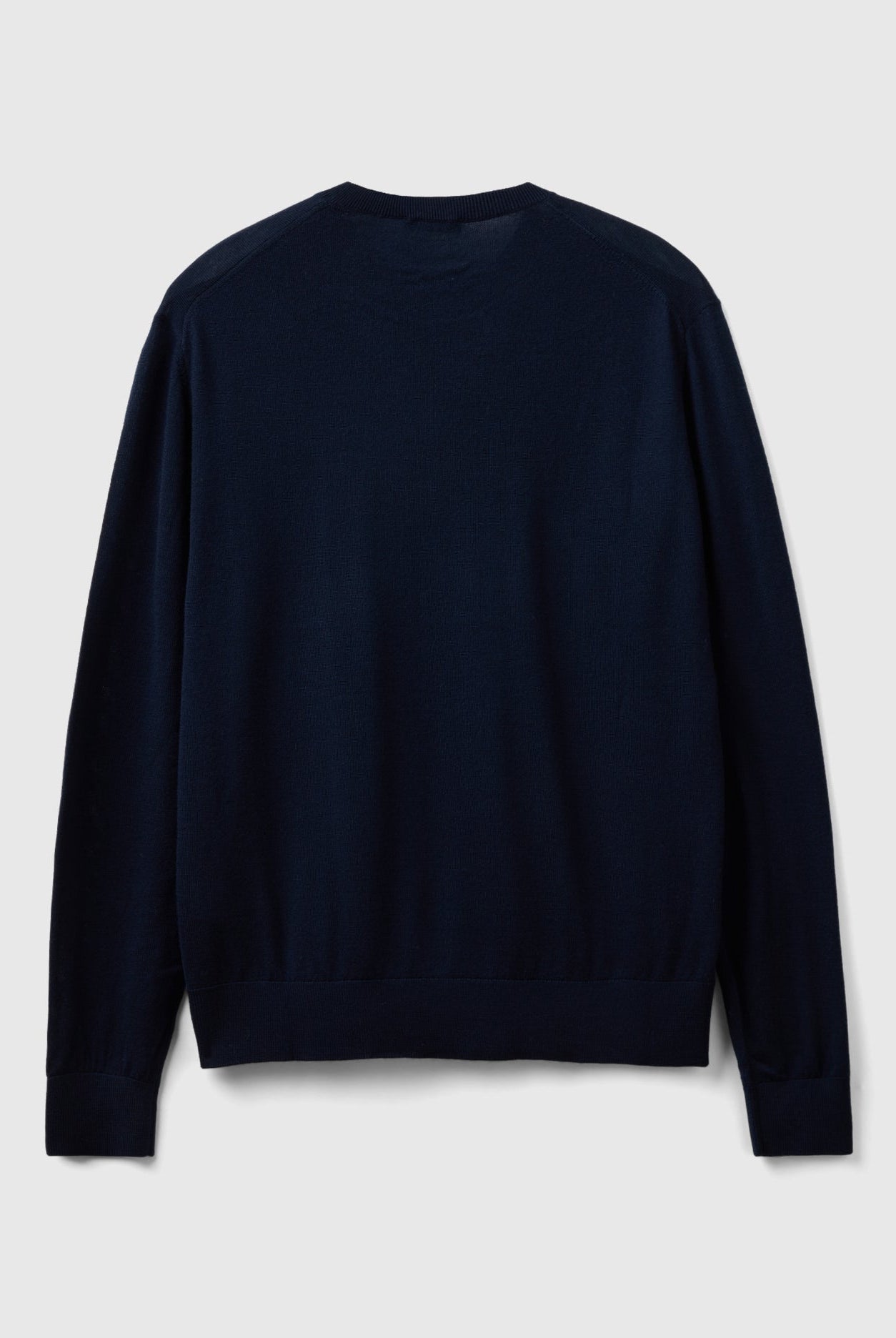 يونايتد كولورز اوف بينيتون بلوفر رمادي داكن من صوف ميرينو الخالص