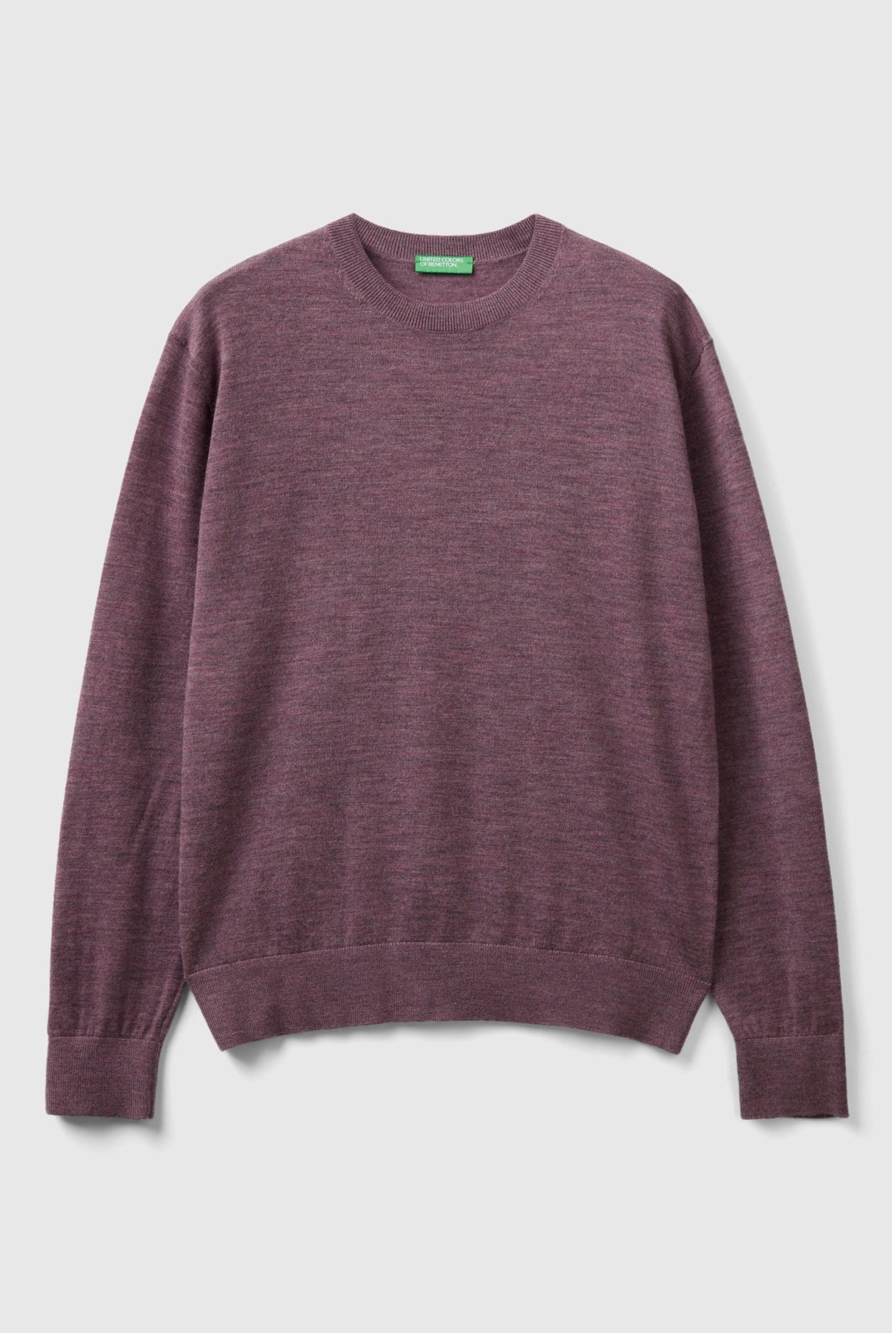 يونايتد كولورز اوف بينيتون بلوفر رمادي داكن من صوف ميرينو الخالص