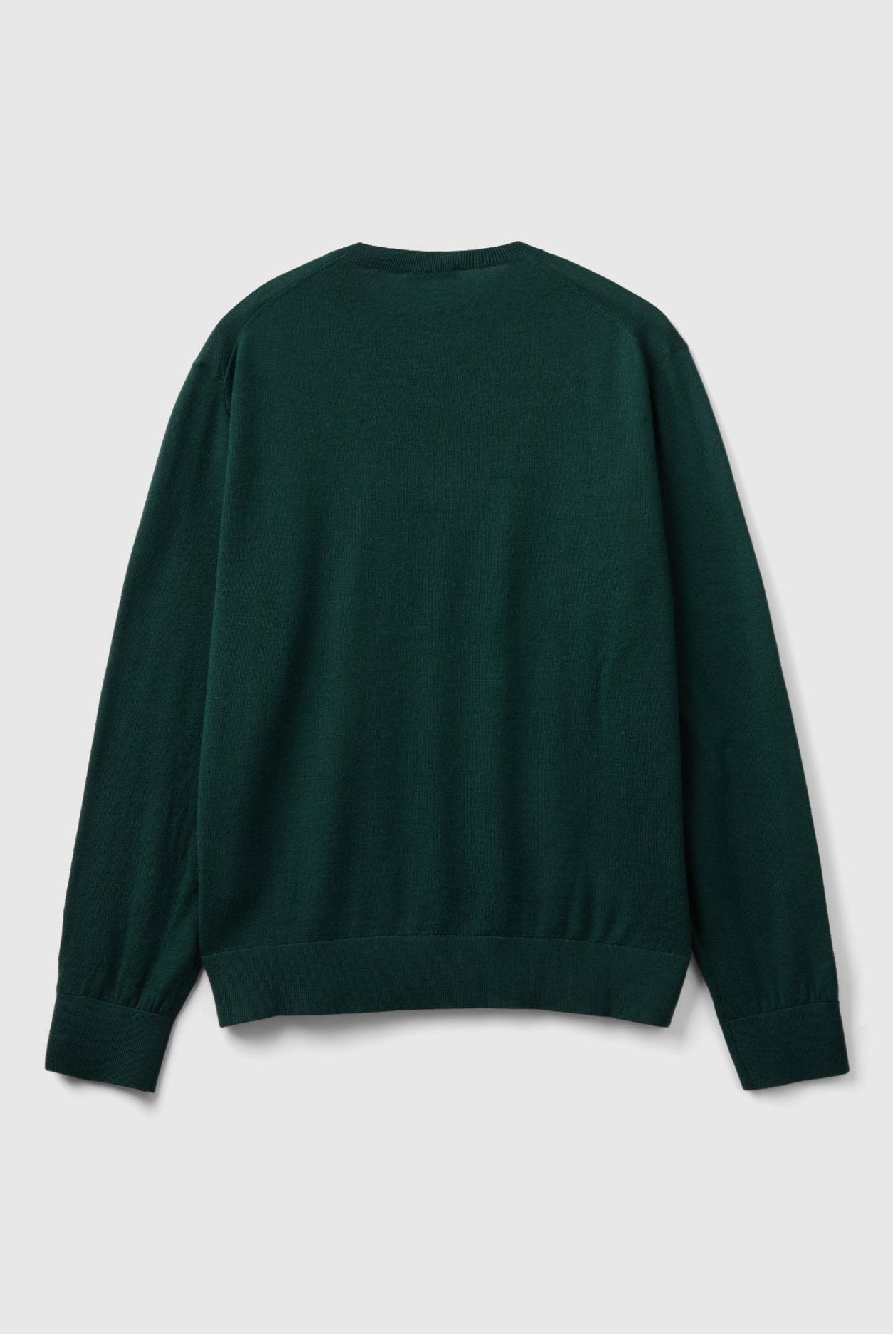 يونايتد كولورز اوف بينيتون بلوفر رمادي داكن من صوف ميرينو الخالص