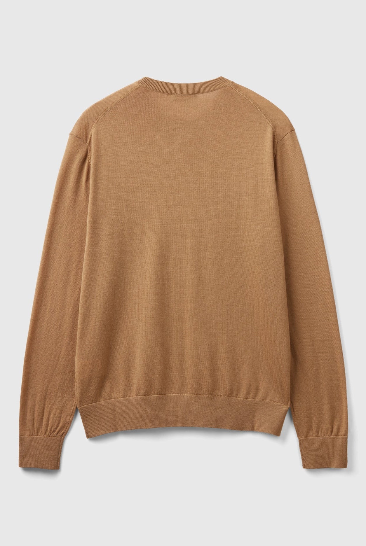 يونايتد كولورز اوف بينيتون بلوفر رمادي داكن من صوف ميرينو الخالص