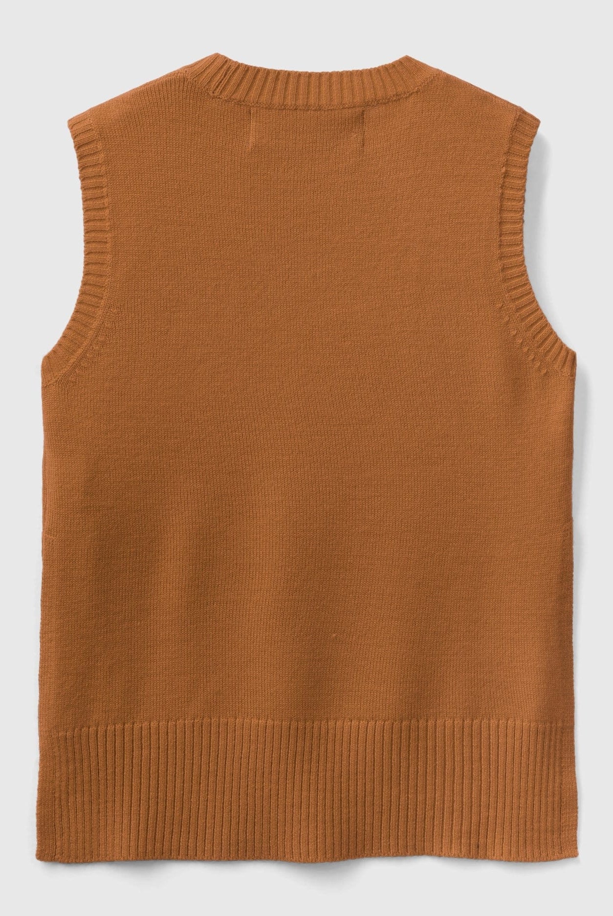 يونايتد كولورز اوف بينيتون سترة نسائية محبوكة بفتحات بدون اكمام