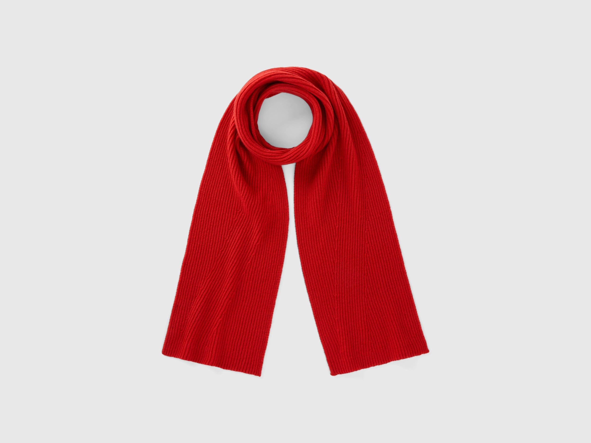 يونايتد كولورز اوف بينيتون وشاح من مزيج الصوف مضلع نسائي