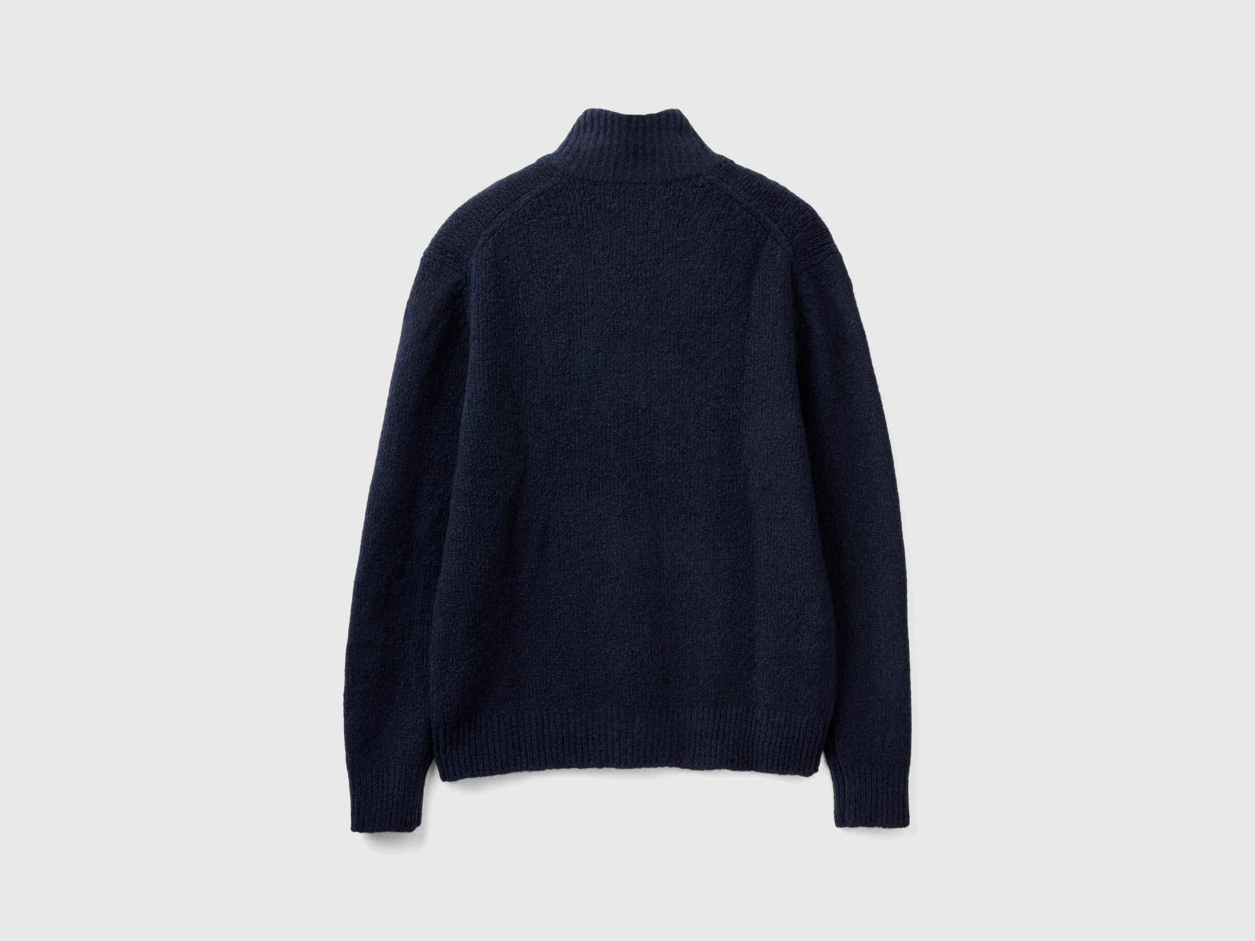 يونايتد كولورز اوف بينيتون بلوفر طويل الأكمام بسحاب كم طويل رجالي