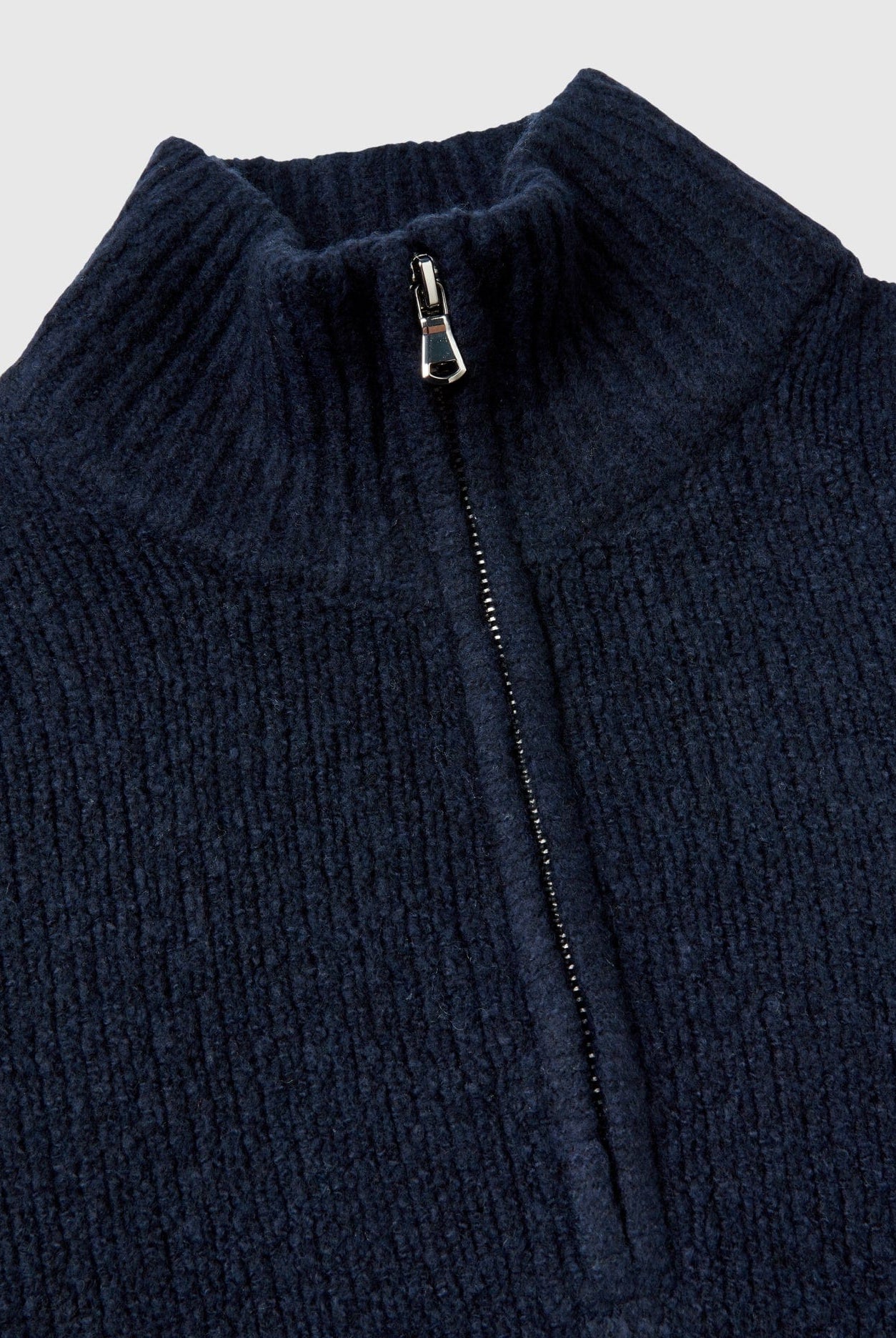 يونايتد كولورز اوف بينيتون بلوفر طويل الأكمام بسحاب كم طويل رجالي