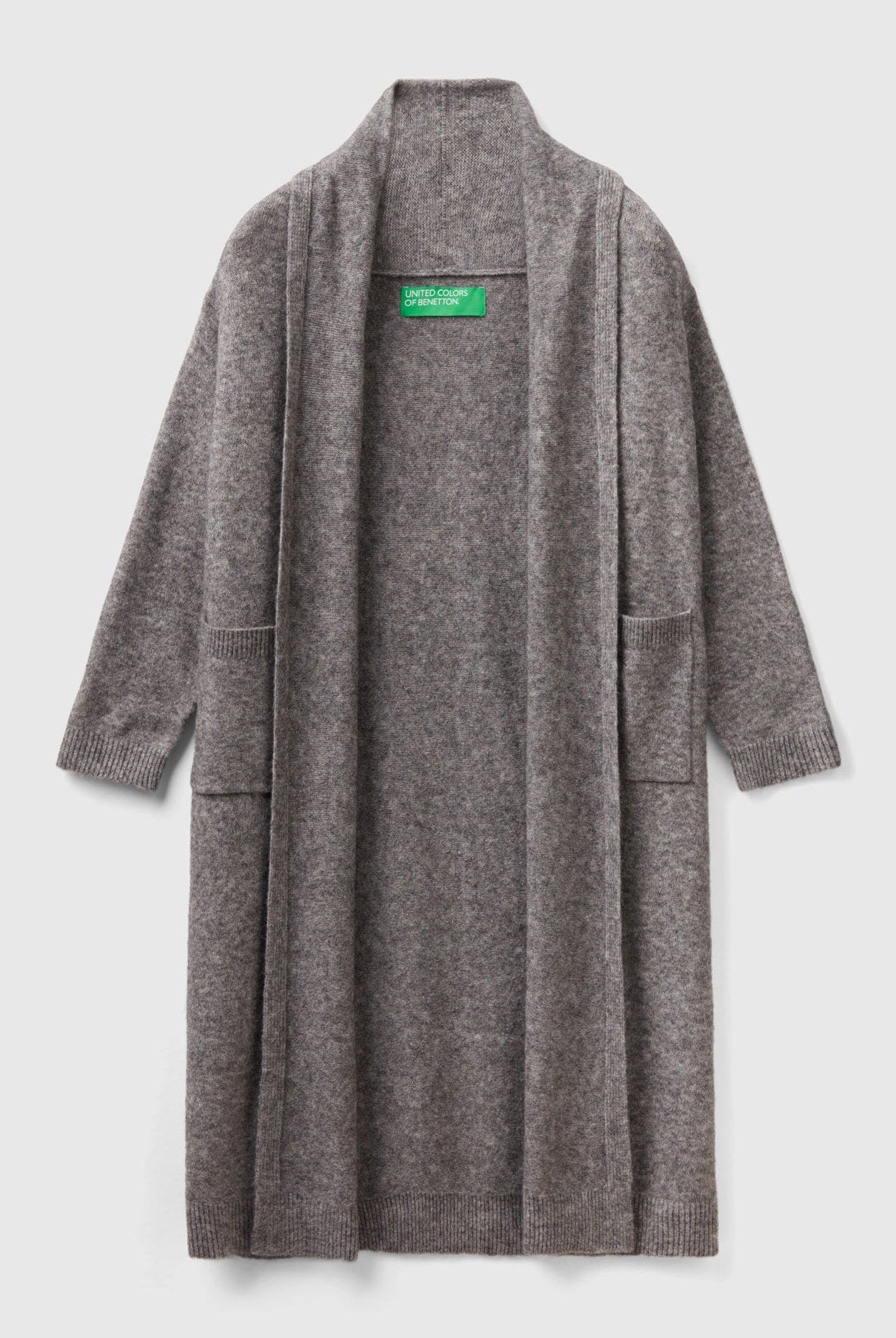 يونايتد كولورز اوف بينيتون كارديجان طويل للنساء مع جيوب نسائي