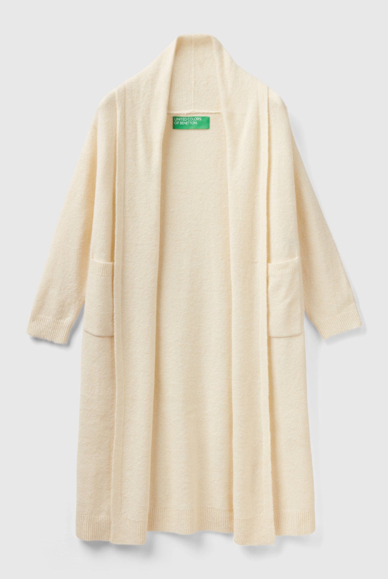 يونايتد كولورز اوف بينيتون كارديجان طويل للنساء مع جيوب نسائي