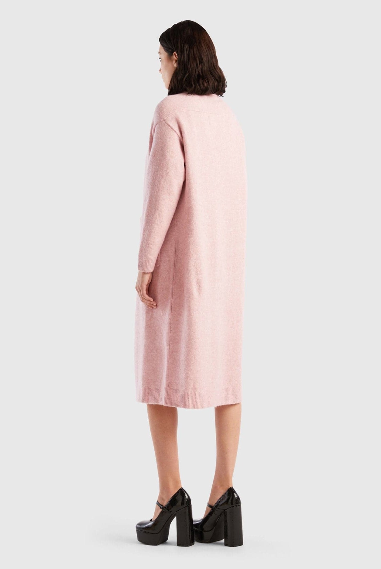 يونايتد كولورز اوف بينيتون كارديجان طويل للنساء مع جيوب نسائي