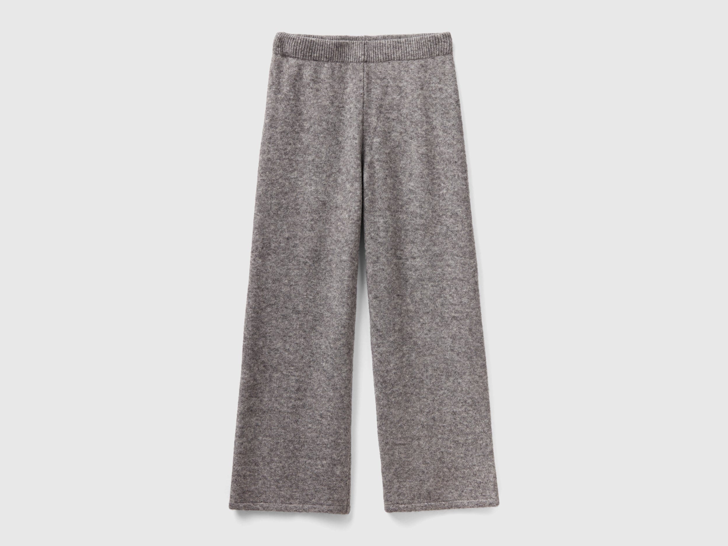 يونايتد كولورز اوف بينيتون بنطلون محبوك من مزيج الصوف