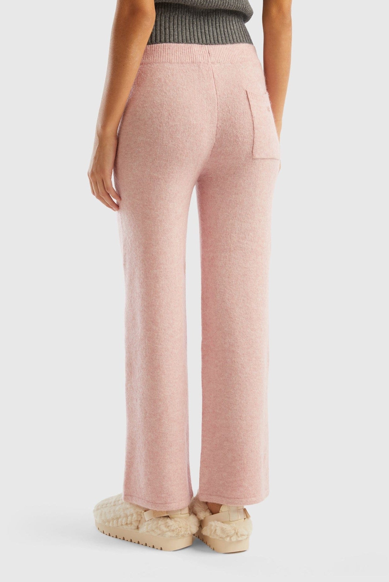 يونايتد كولورز اوف بينيتون بنطلون محبوك من مزيج الصوف