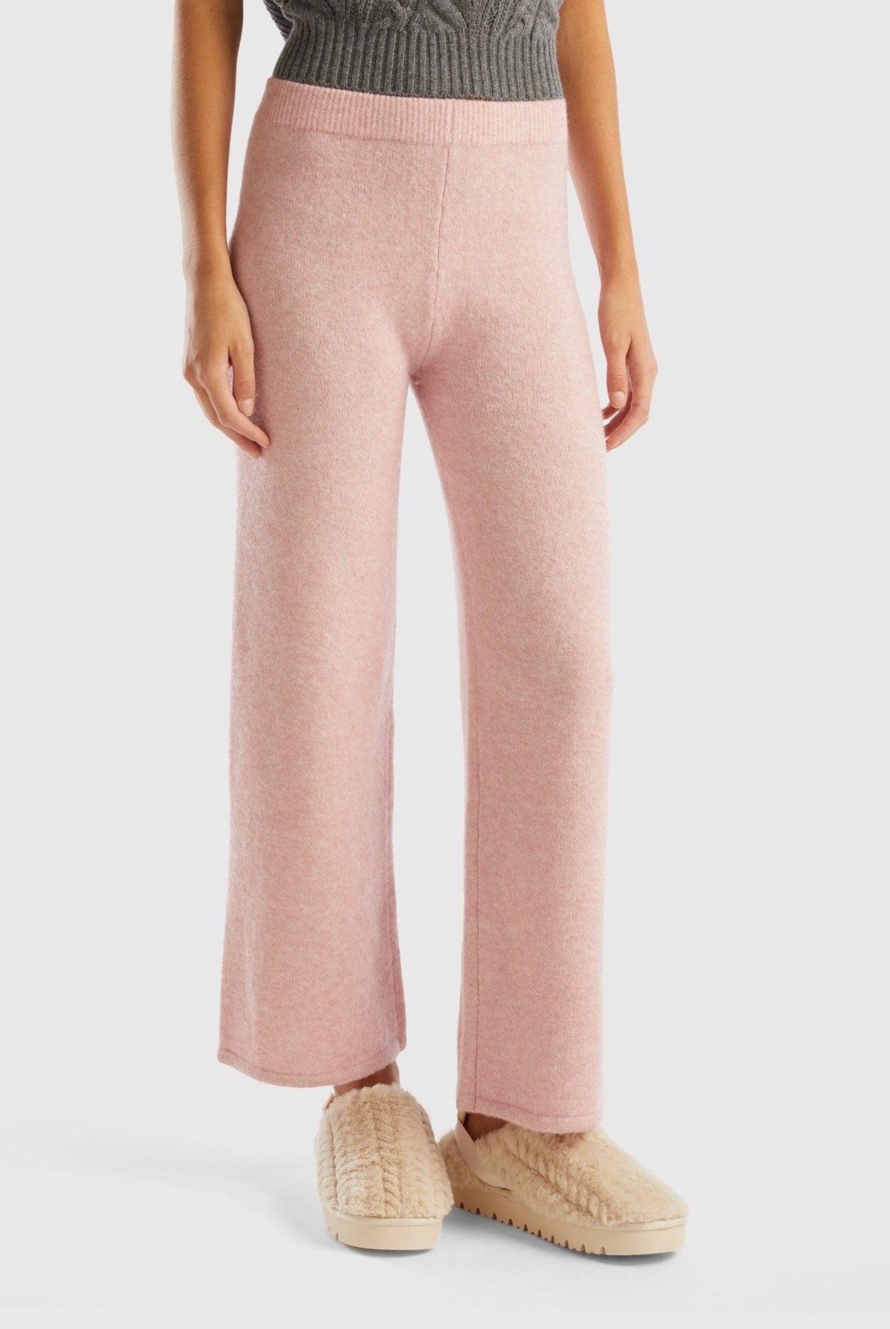 يونايتد كولورز اوف بينيتون بنطلون محبوك من مزيج الصوف