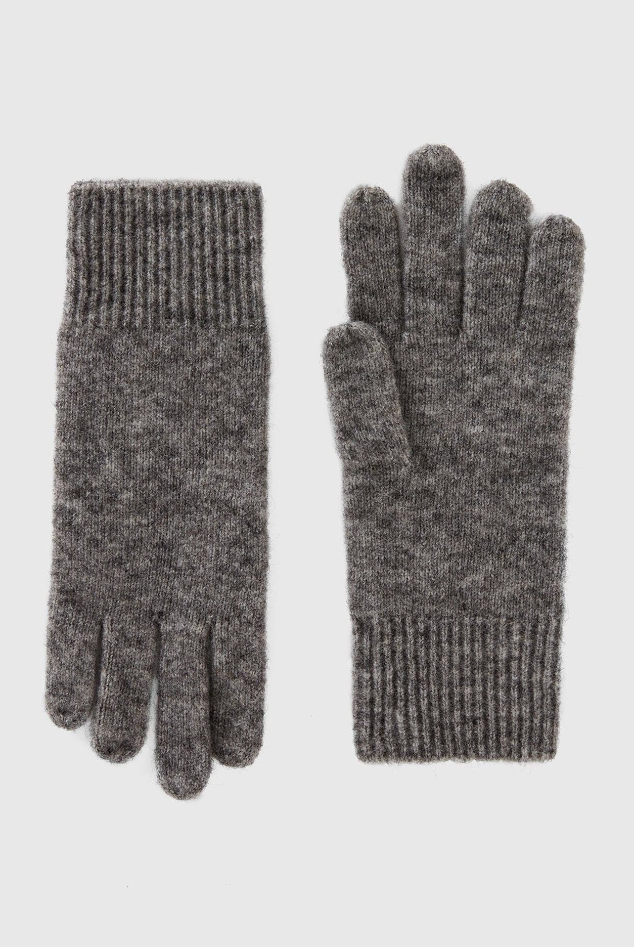 يونايتد كولورز اوف بينيتون قفازات صوف ممزوج سادة نسائي