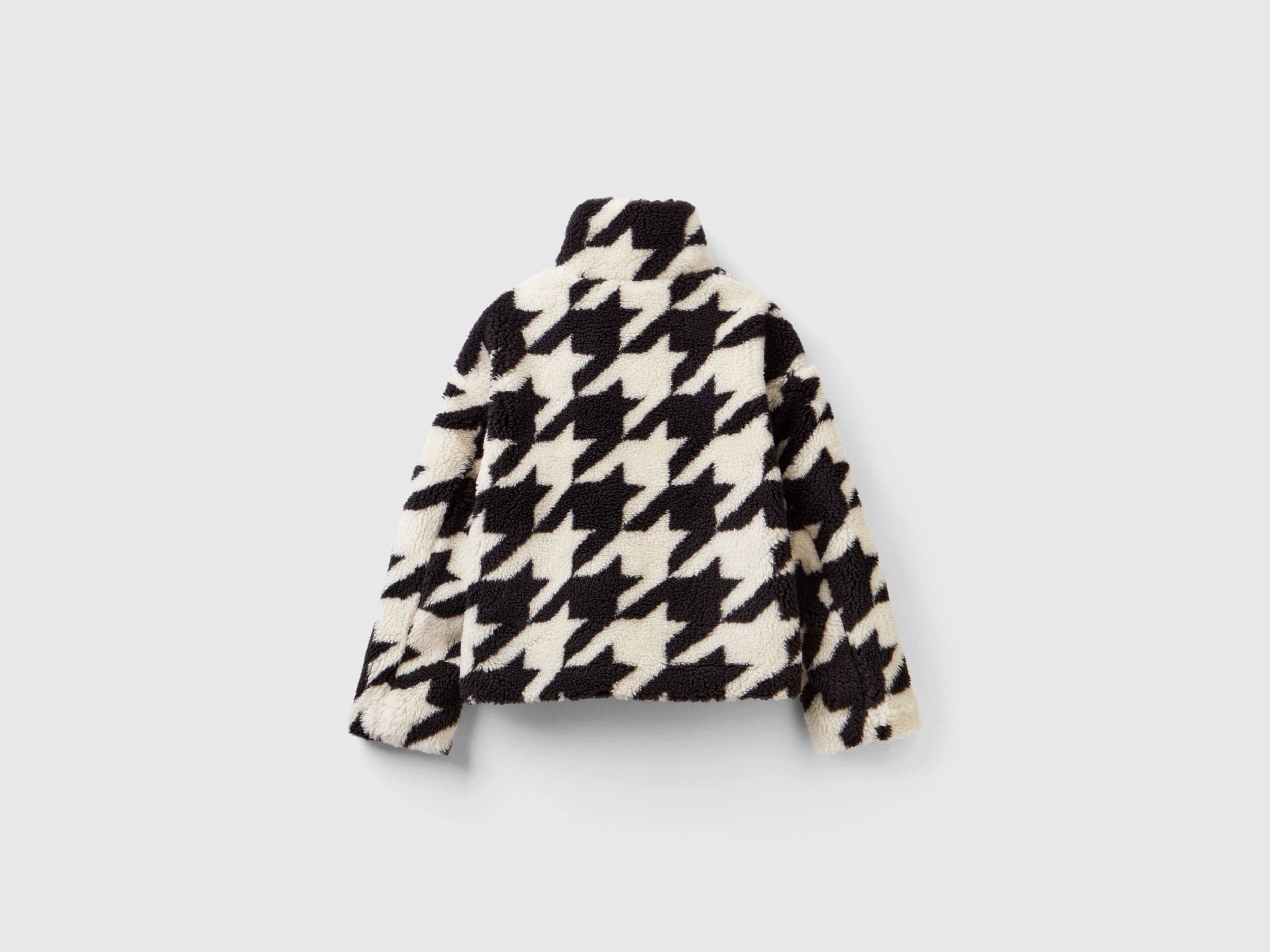 يونايتد كولورز اوف بينيتون سترة تيدي نسائية بنقشة هاوندستوث