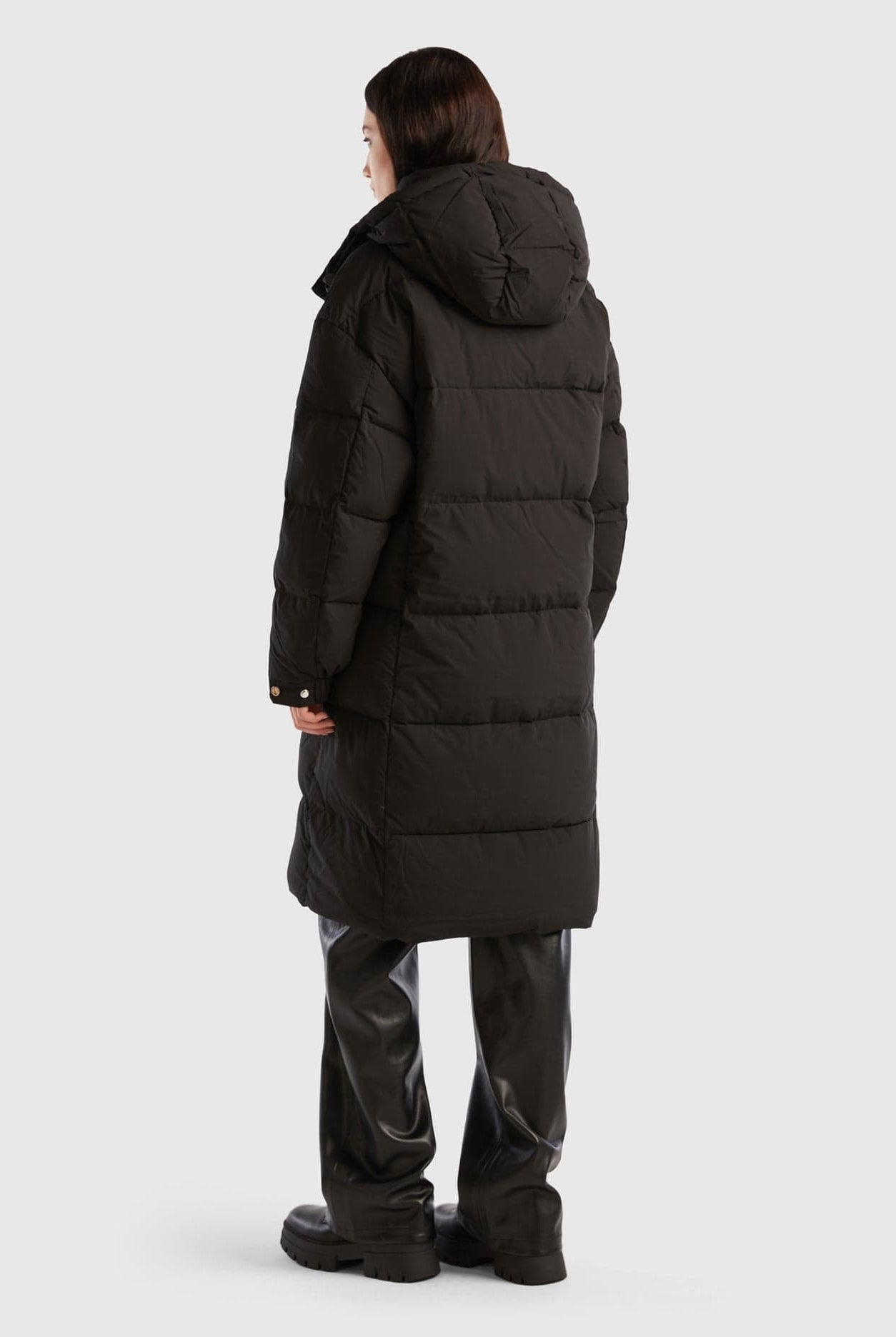 يونايتد كولورز اوف بينيتون سترة طويلة شبابي مبطنة بغطاء رأس قابل للإزالة