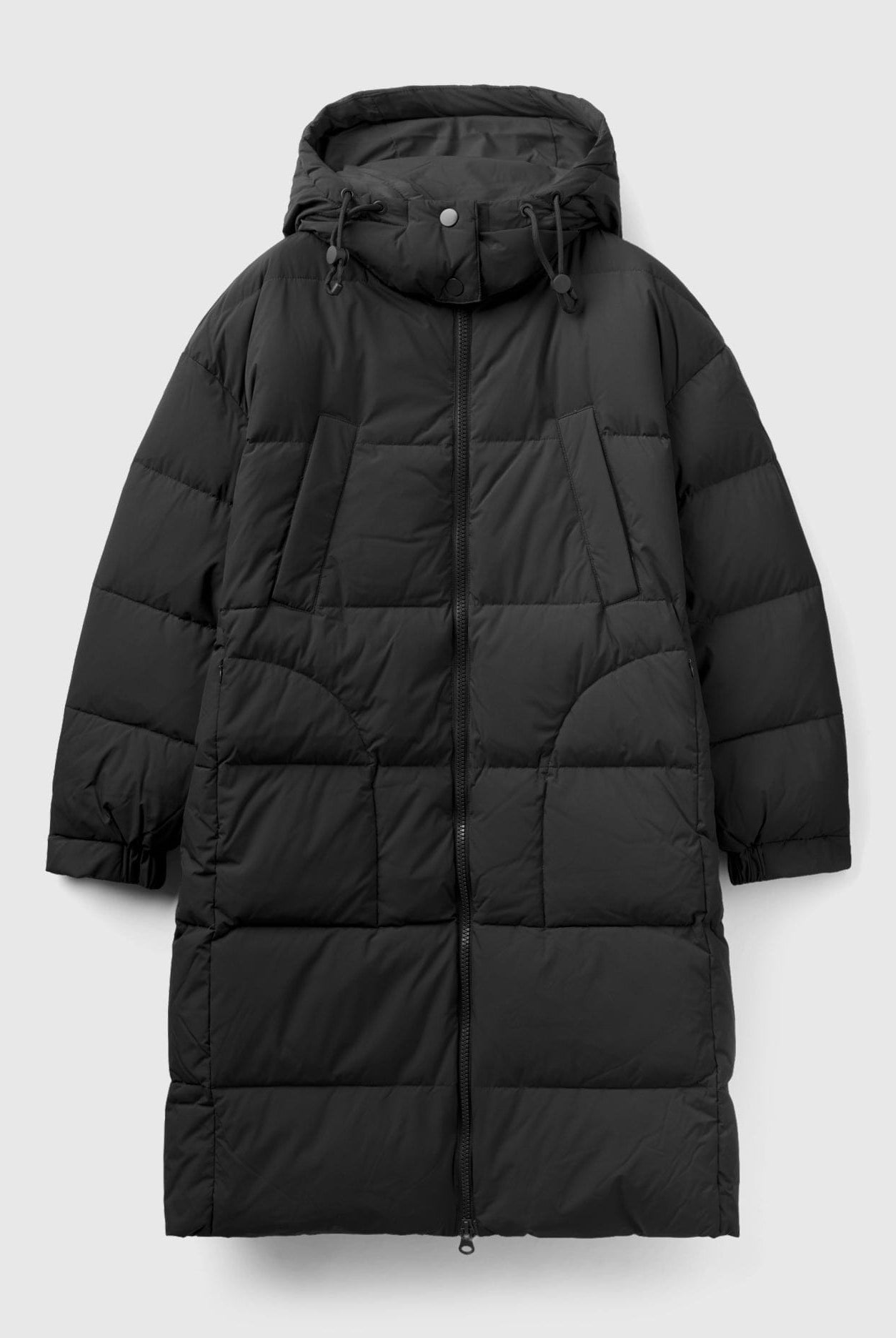 يونايتد كولورز اوف بينيتون سترة طويلة شبابي مبطنة بغطاء رأس قابل للإزالة