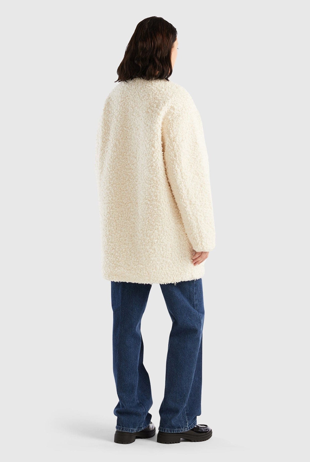 يونايتد كولورز اوف بينيتون معطف نحيف بدون ياقة نسائي