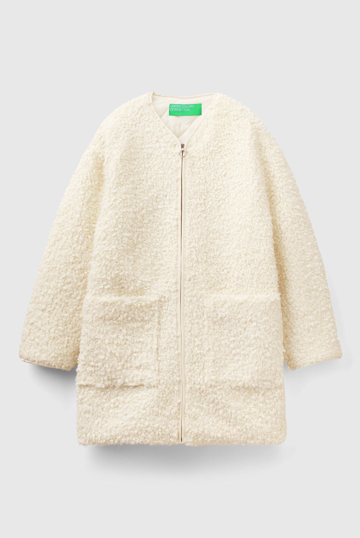 يونايتد كولورز اوف بينيتون معطف نحيف بدون ياقة نسائي