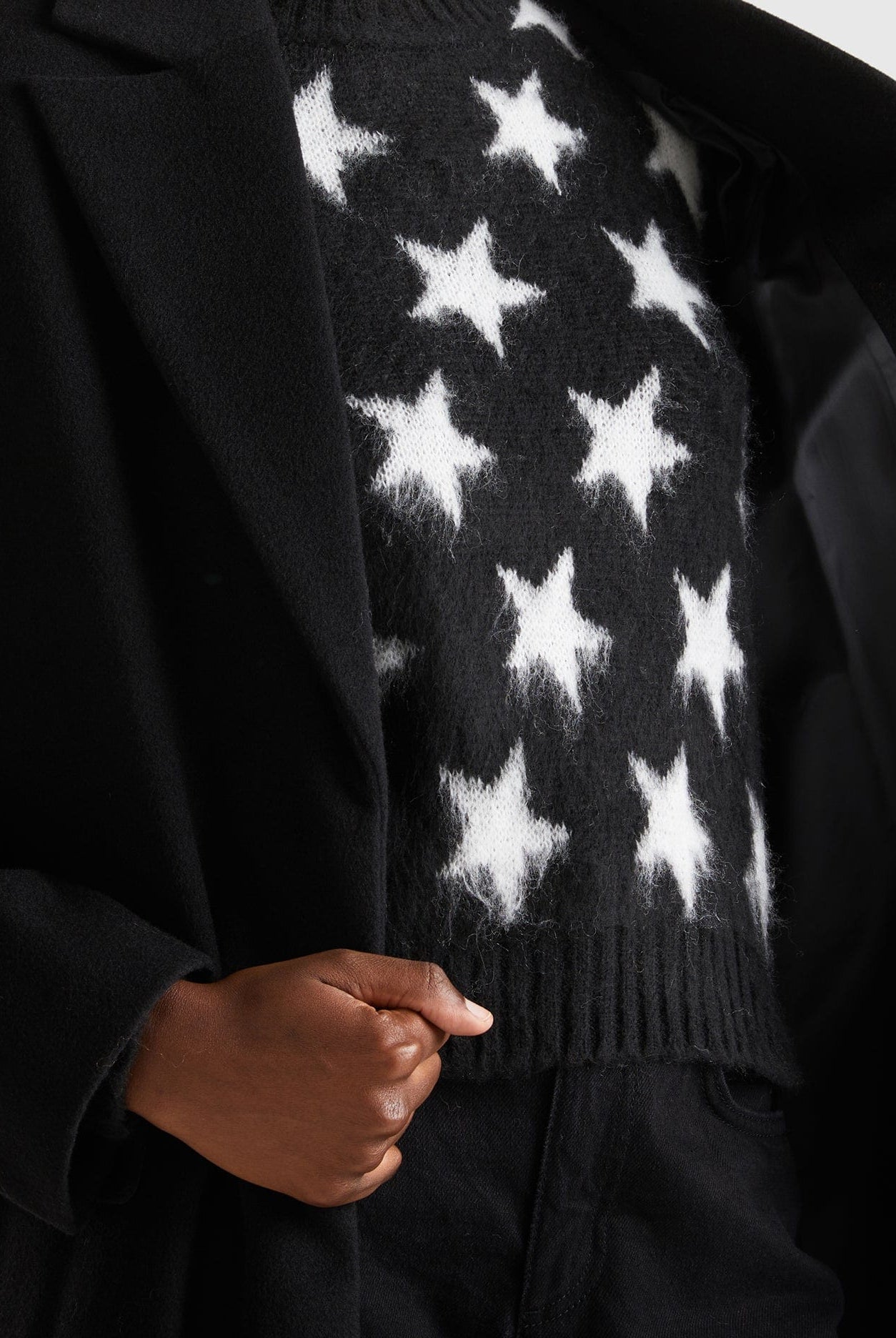 يونايتد كولورز اوف بينيتون معطف طويل بحزام للنساء