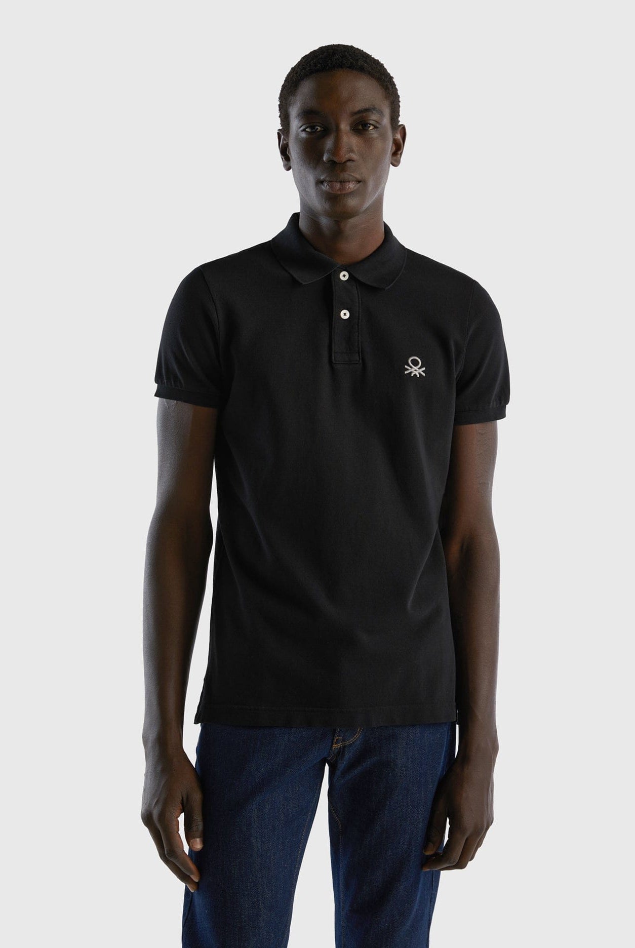 يونايتد كولورز اوف بينيتون تيشيرت بولو سليم فيت