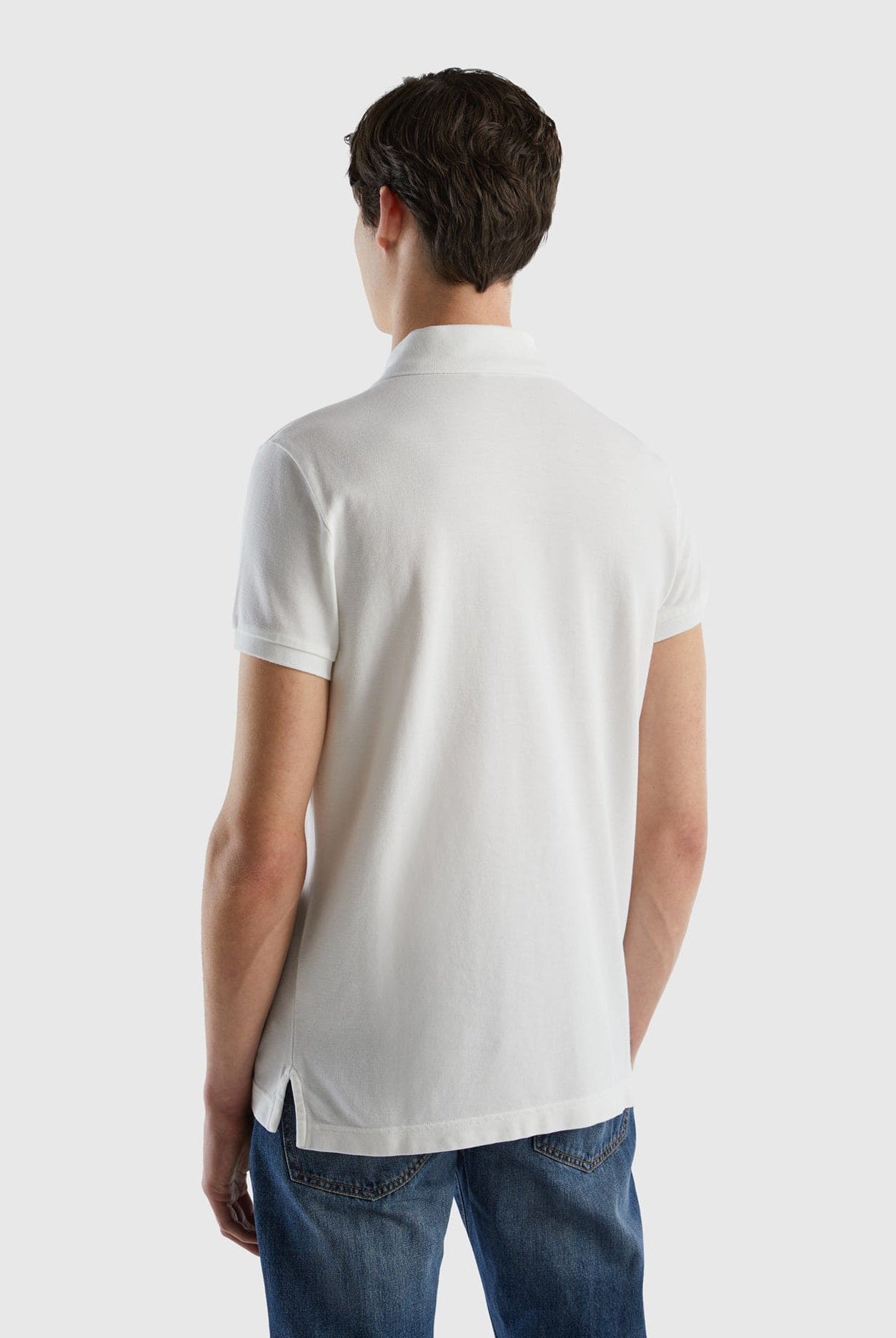 يونايتد كولورز اوف بينيتون تيشيرت بولو سليم فيت