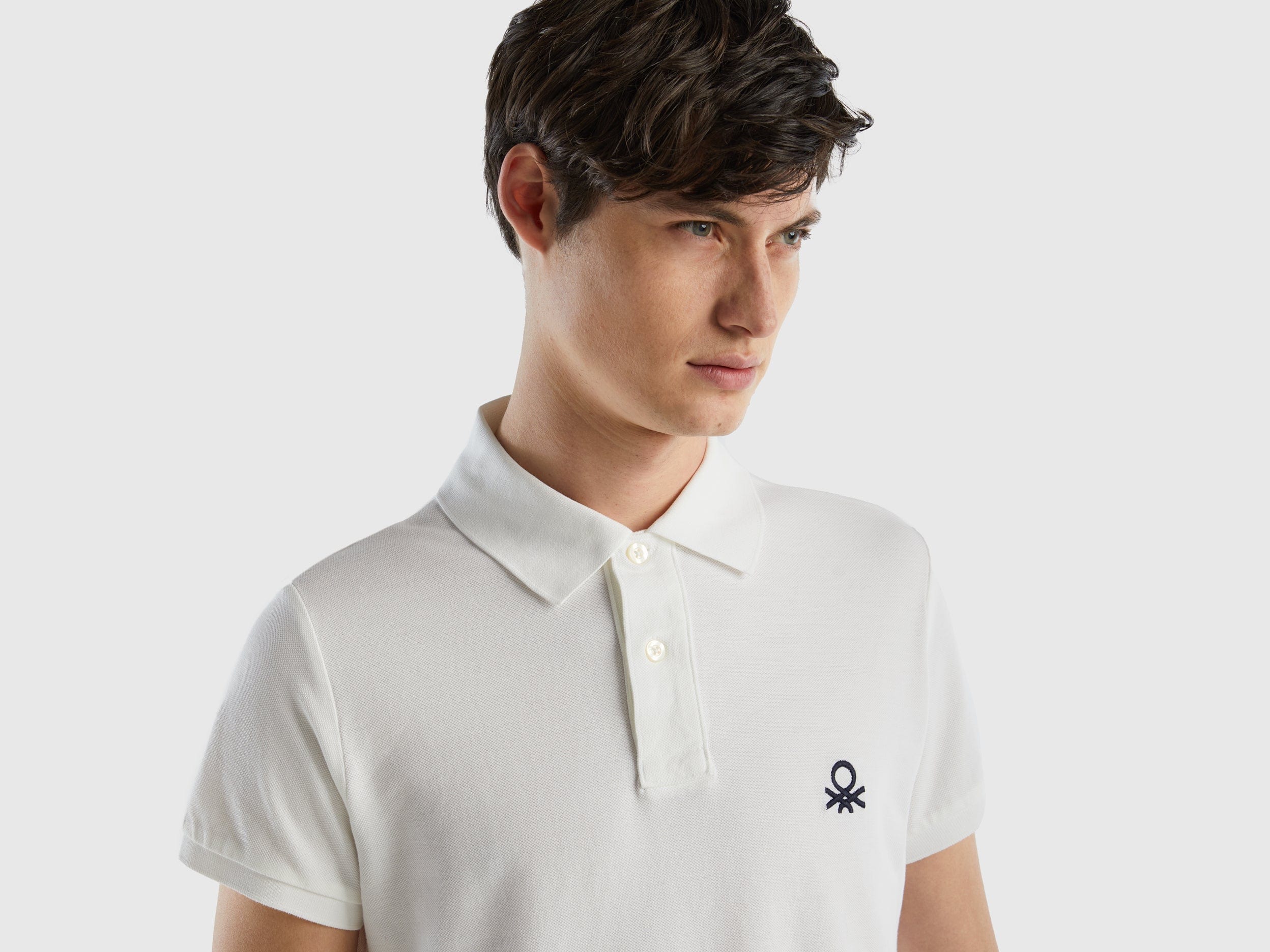 يونايتد كولورز اوف بينيتون تيشيرت بولو سليم فيت