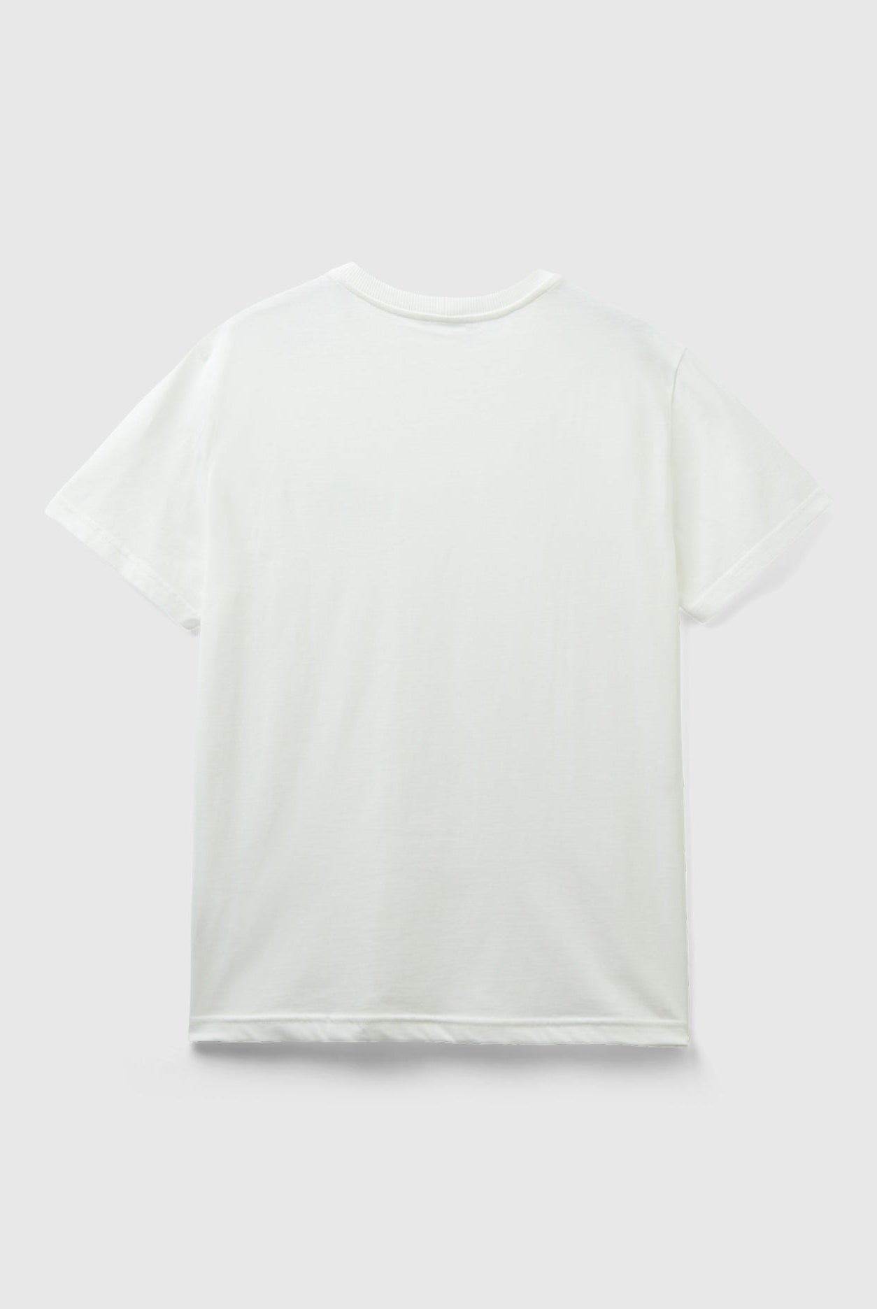 يونايتد كولورز اوف بينيتون تيشيرت أزرق سماوي مع بادج نص كم مناسب للجنسين