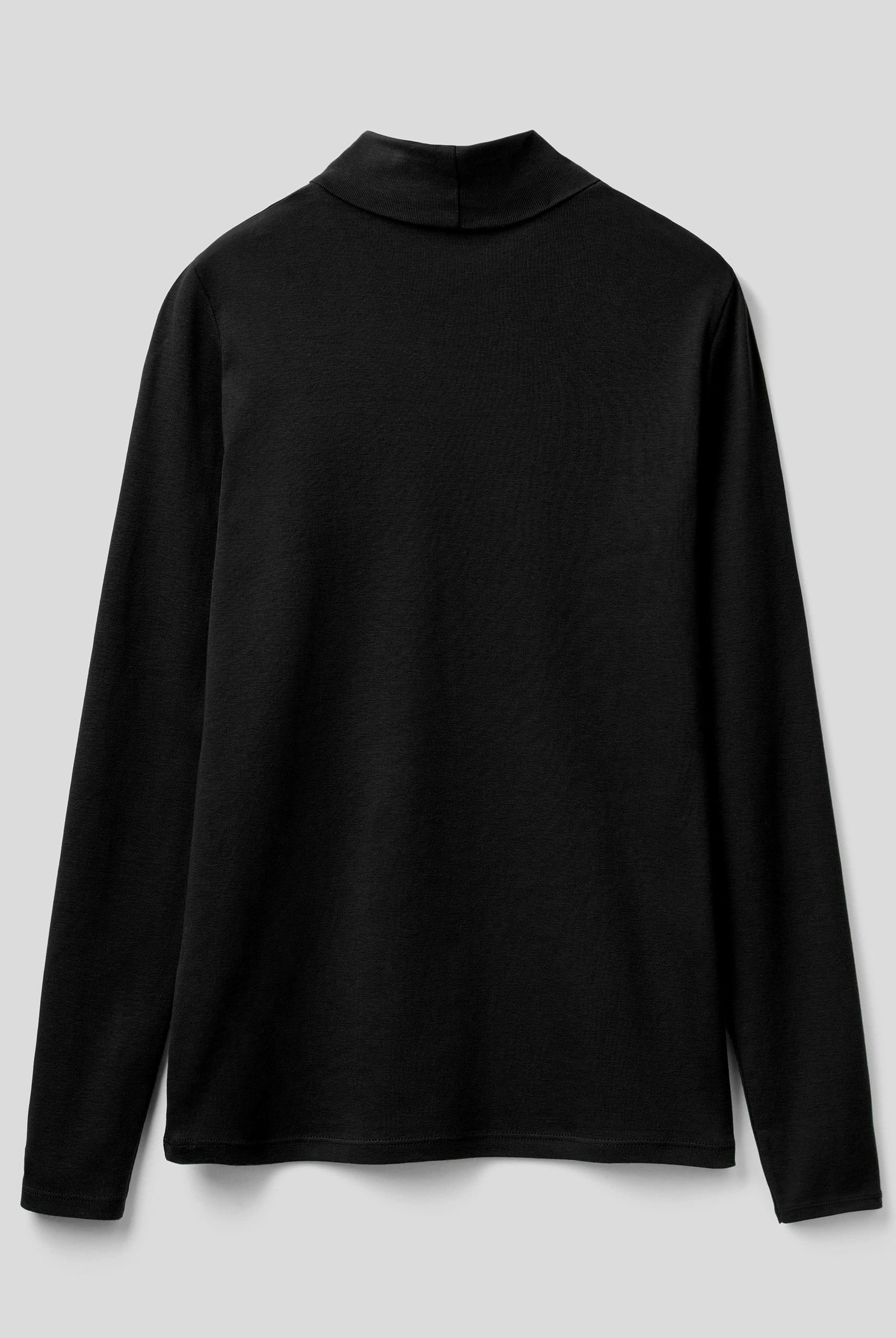 يونايتد كولورز اوف بينيتون تيشيرت نسائي بأكمام طويلة وياقة عالية