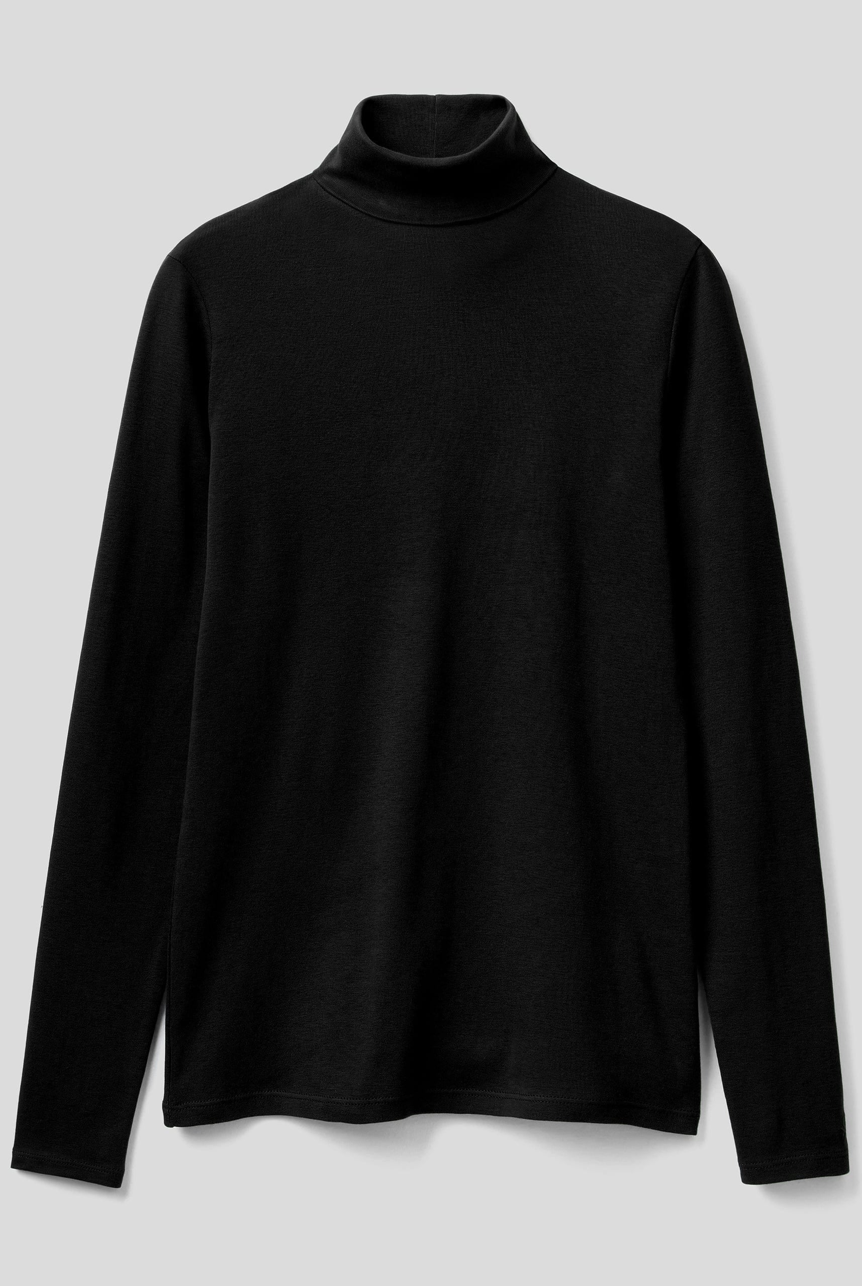 يونايتد كولورز اوف بينيتون تيشيرت نسائي بأكمام طويلة وياقة عالية