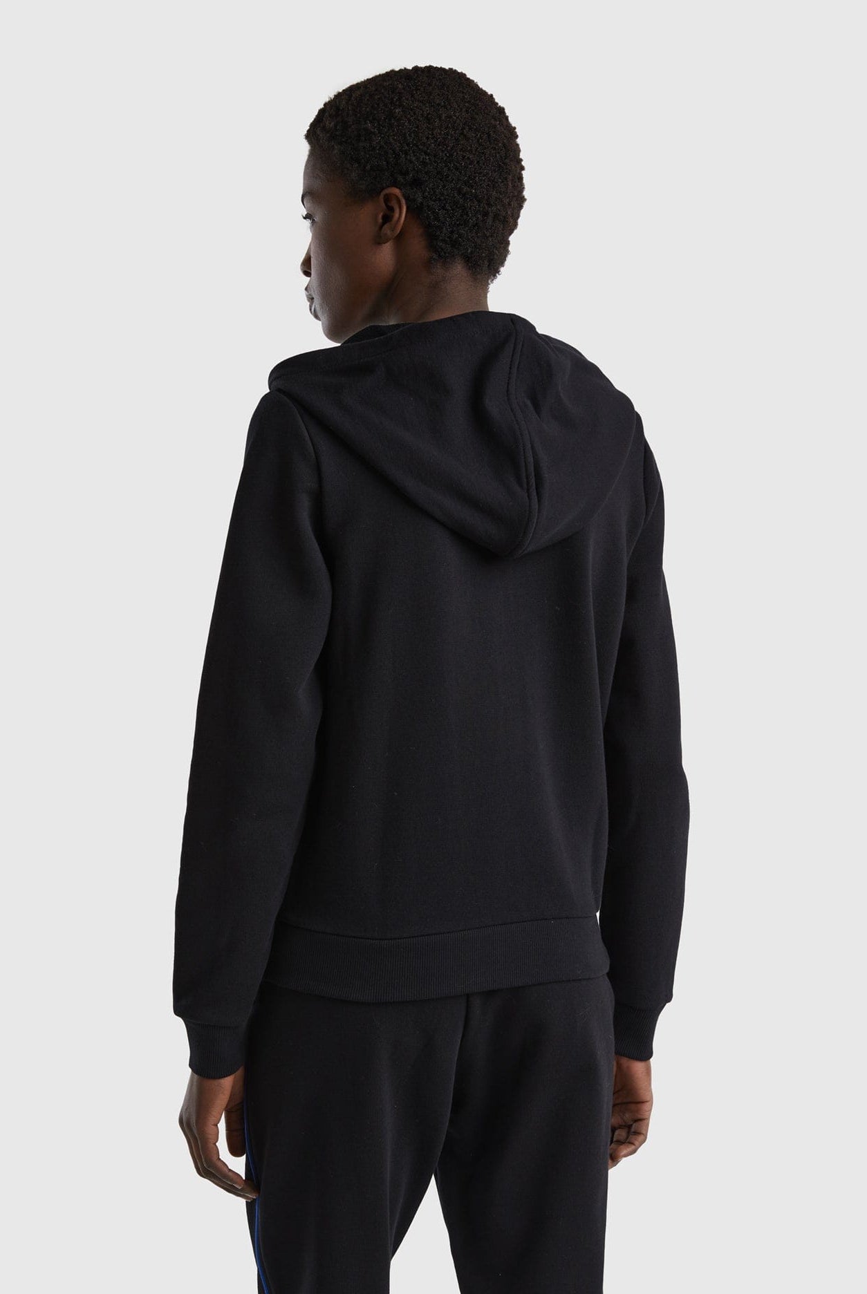 يونايتد كولورز اوف بينيتون سويت شيرت قطن بسحاب وقبعة بسحاب نسائي