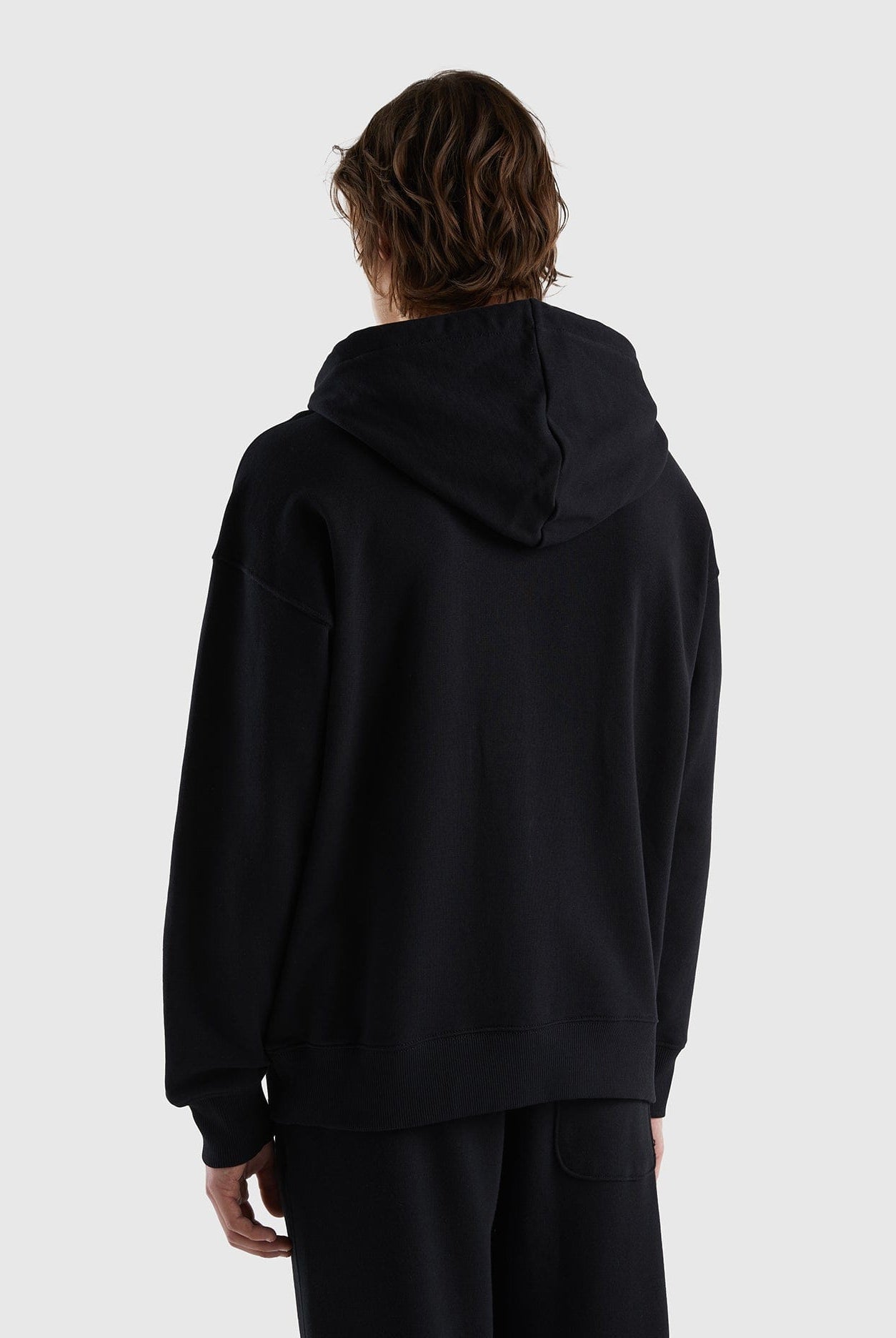 يونايتد كولورز اوف بينيتون بلوفر بسحاب من القطن كم طويل رجالي